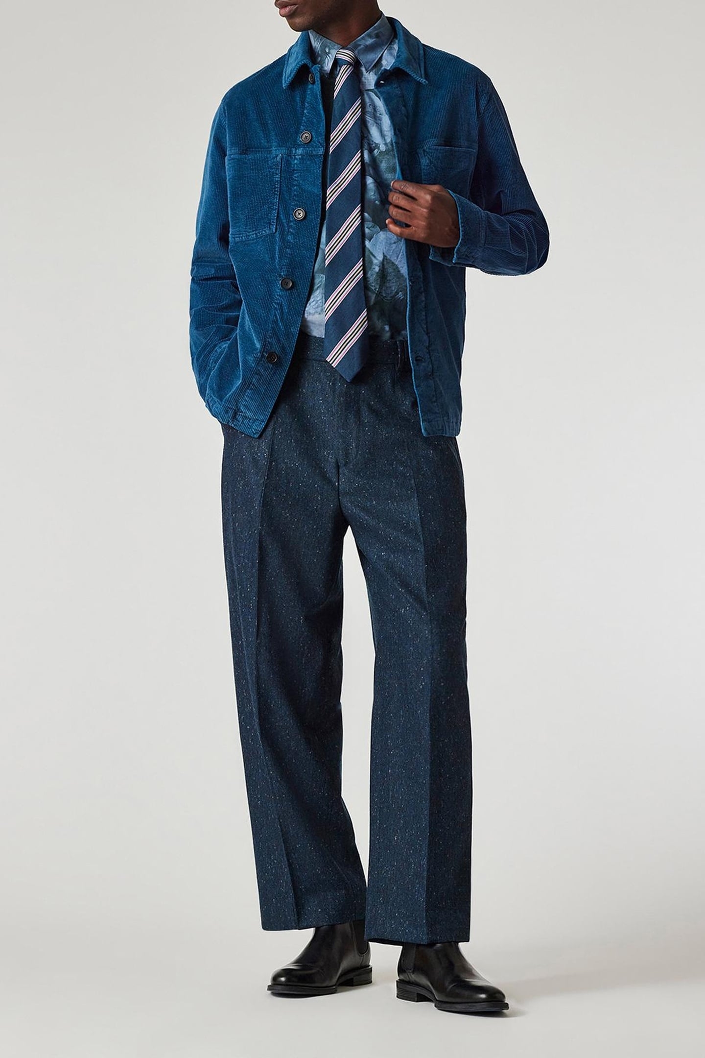 TROUSER PETROL BLUE 2