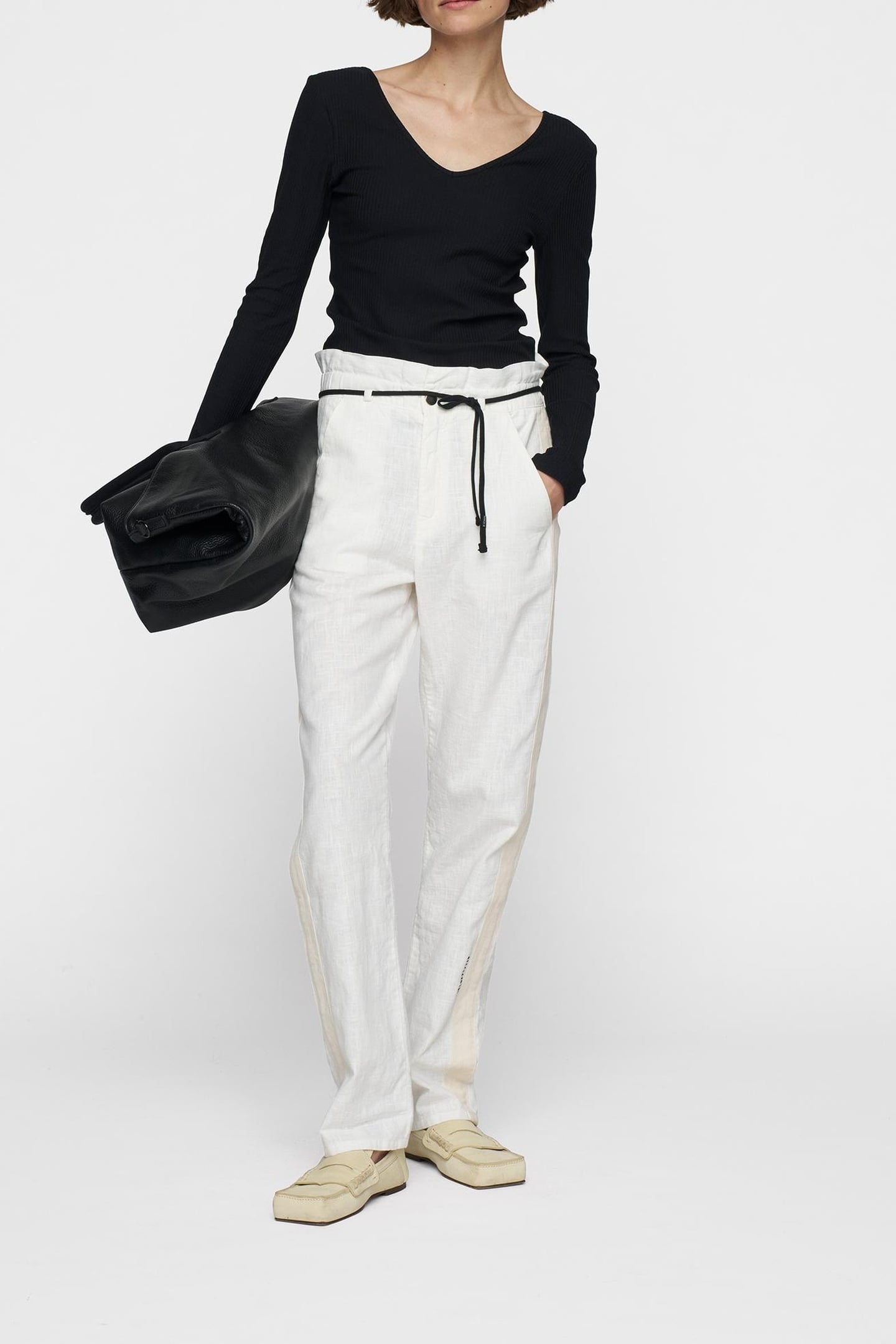 PAPERBAG PANTS ECRU 3