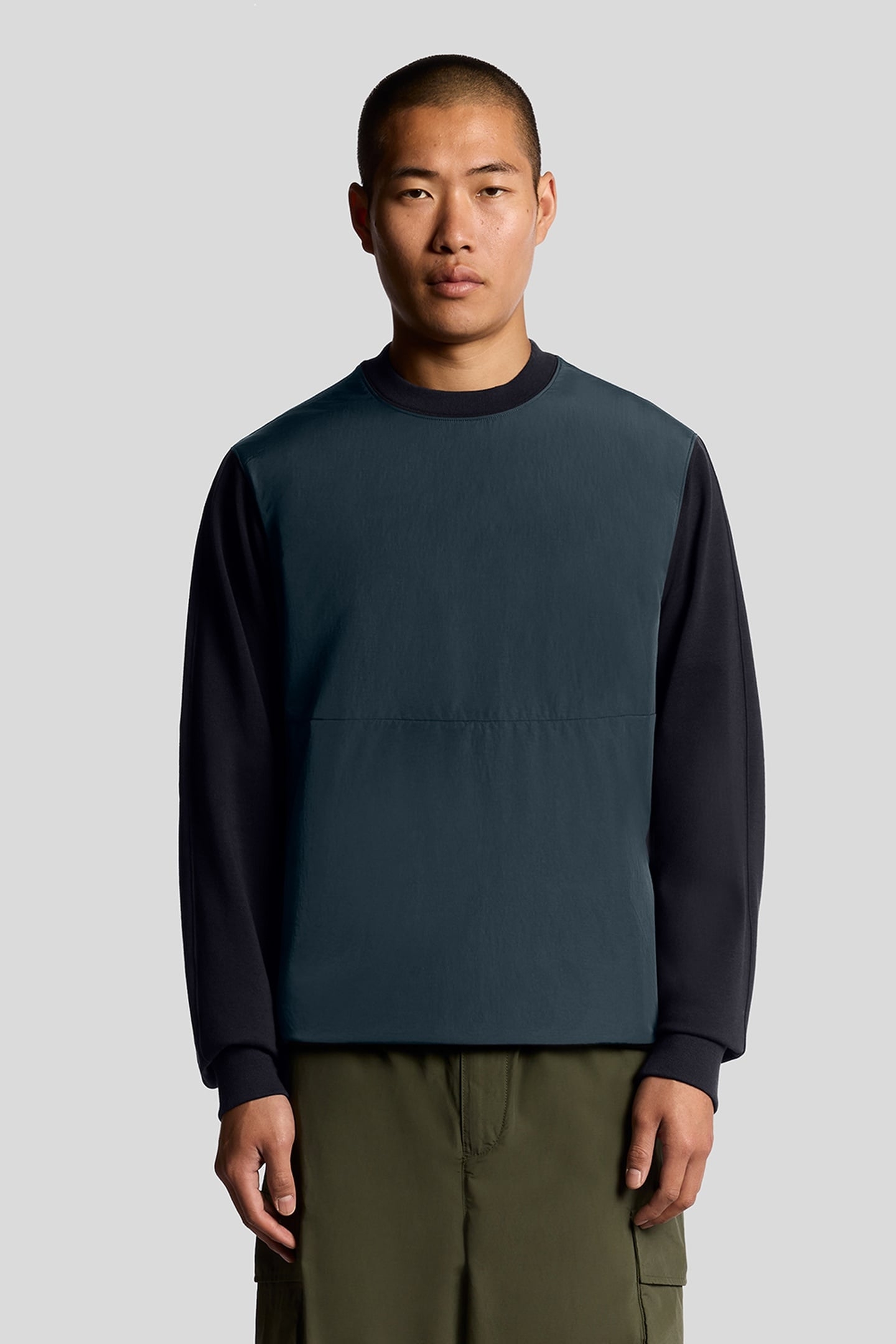 HALF RAGLAN HYBRID SWEATSHIRT DARK NAVY 2