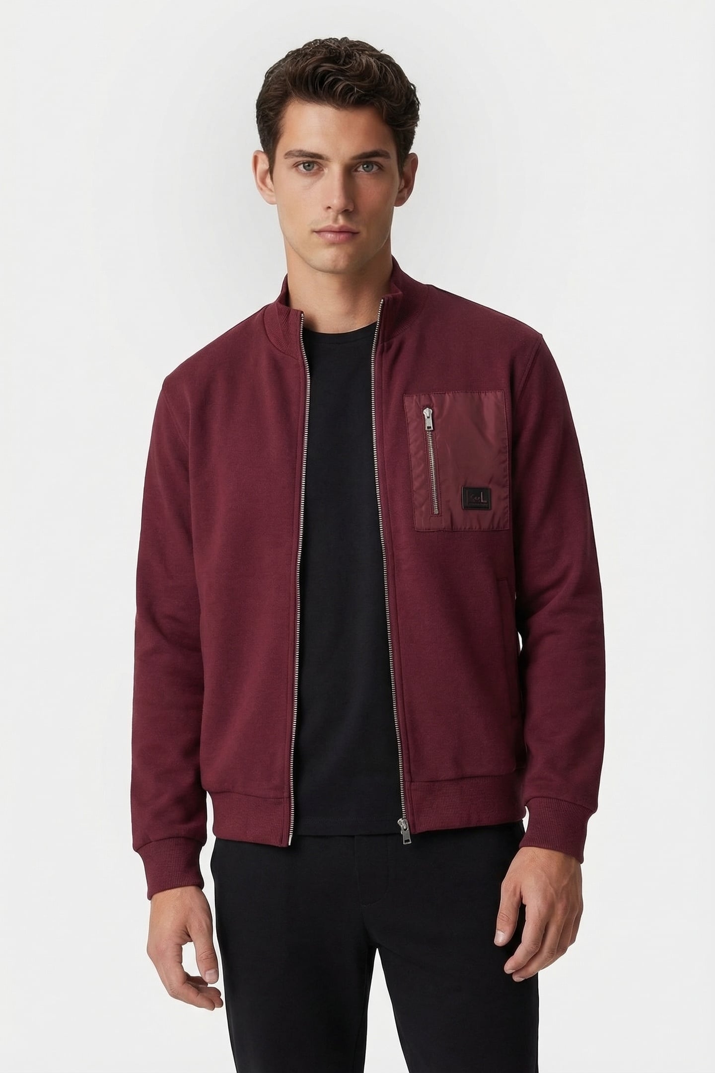 MERLOT SWEAT ZIP JACKET 1