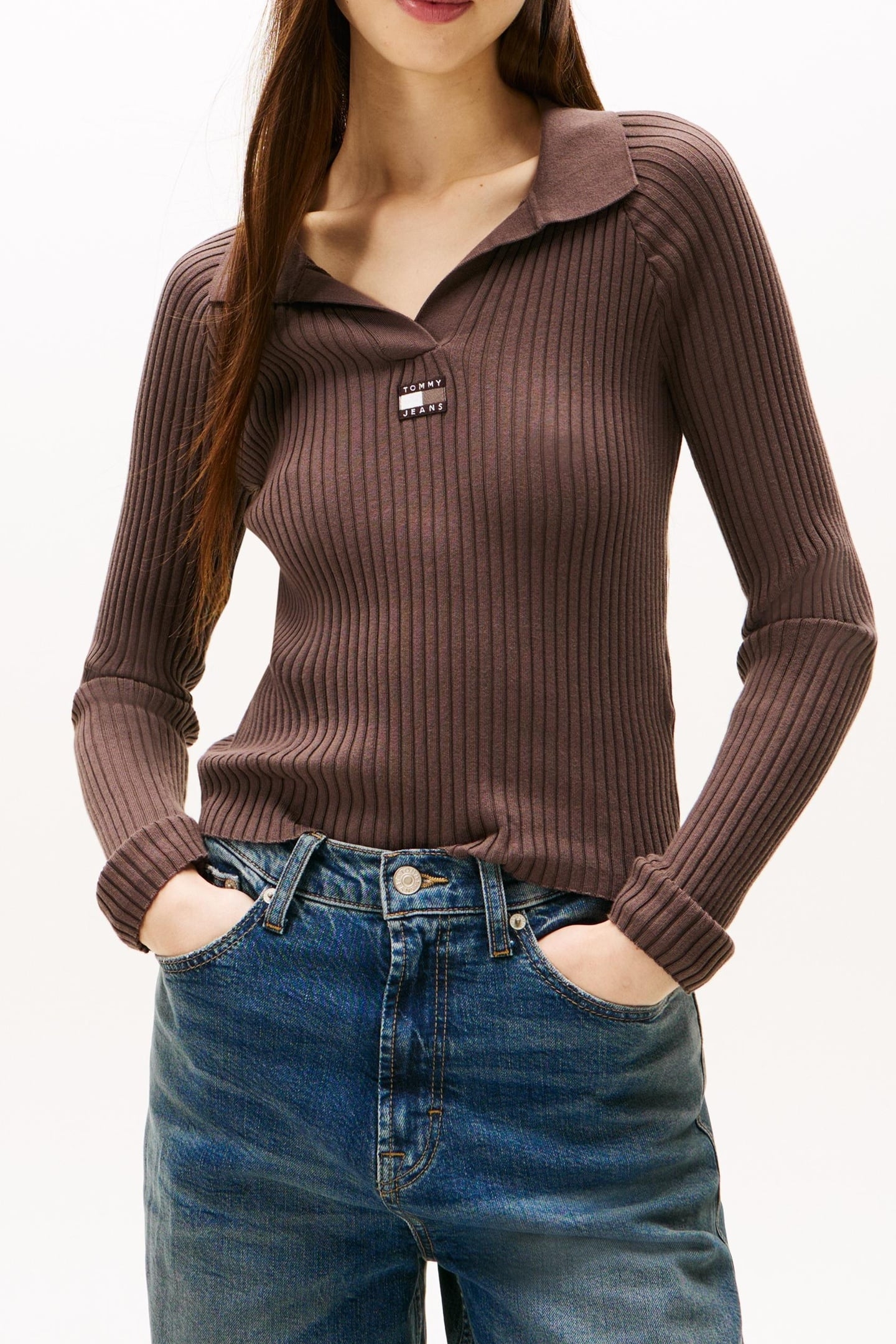 RIBBED POLO BLACK WALNUT 1