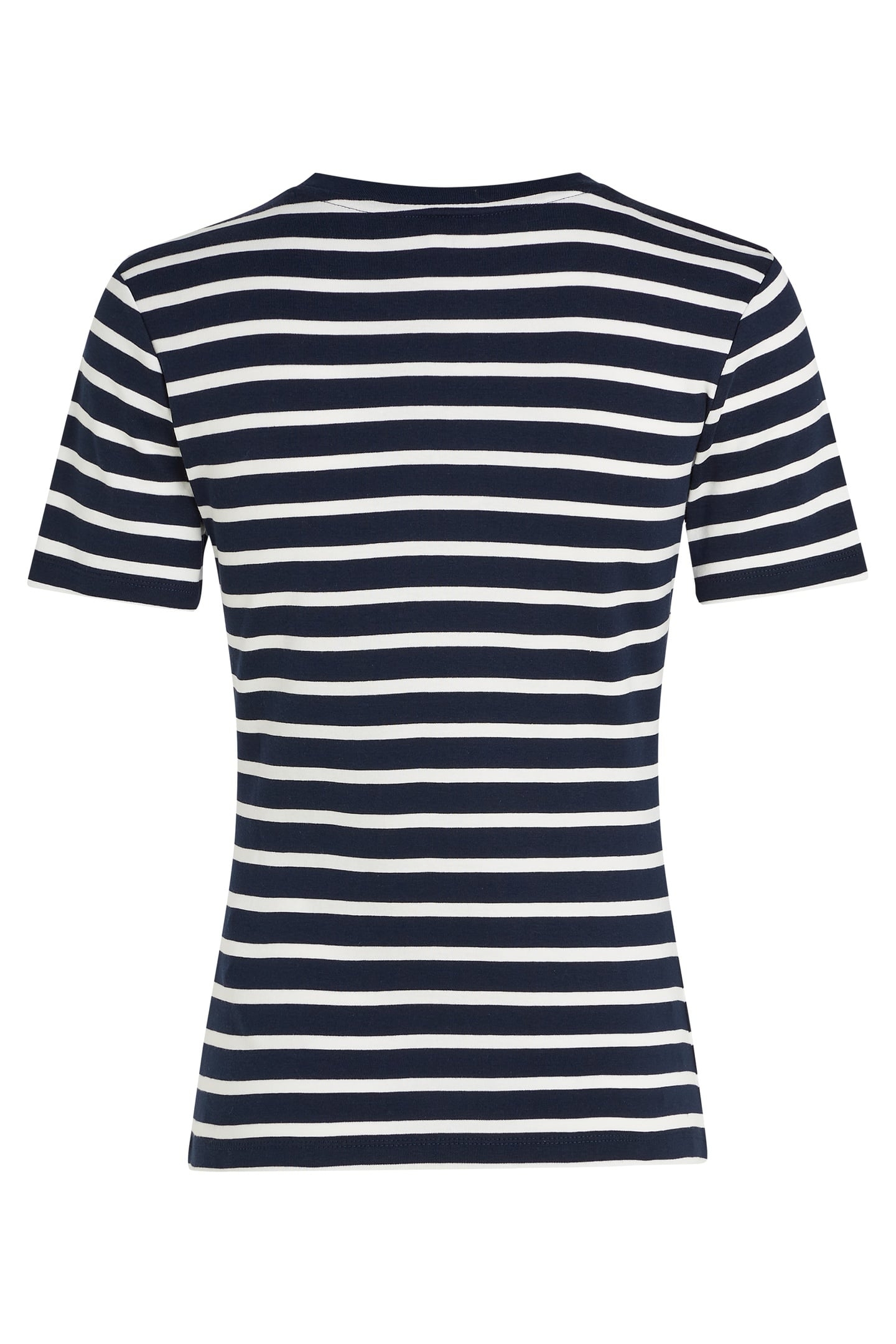SLIM CODY C-NECK SS BRETON STRIPE DARK NIGHT/ECRU 7