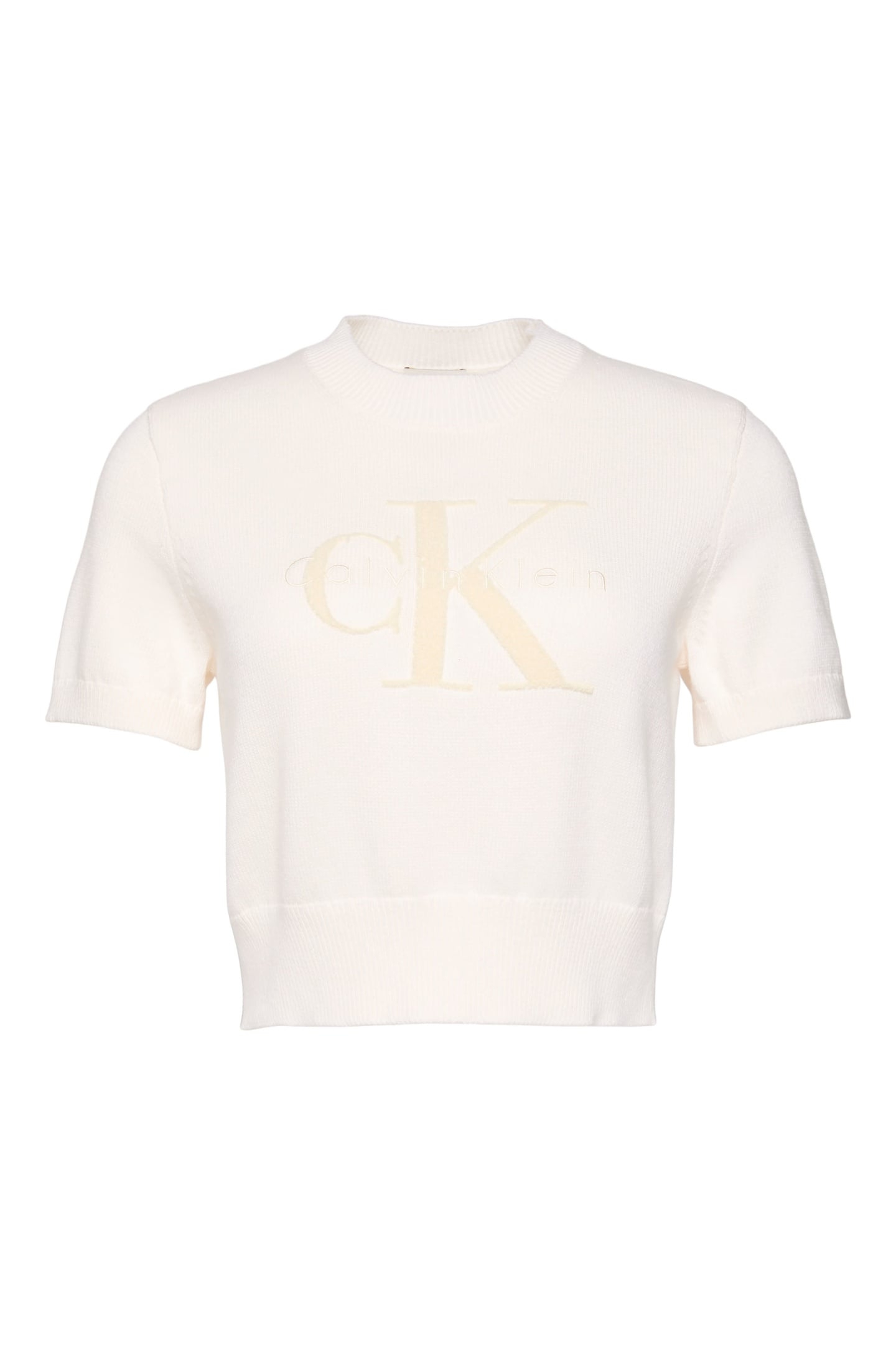 CHUNKY COTTON GRAPHIC SWEATER WHITE GREIGE 5