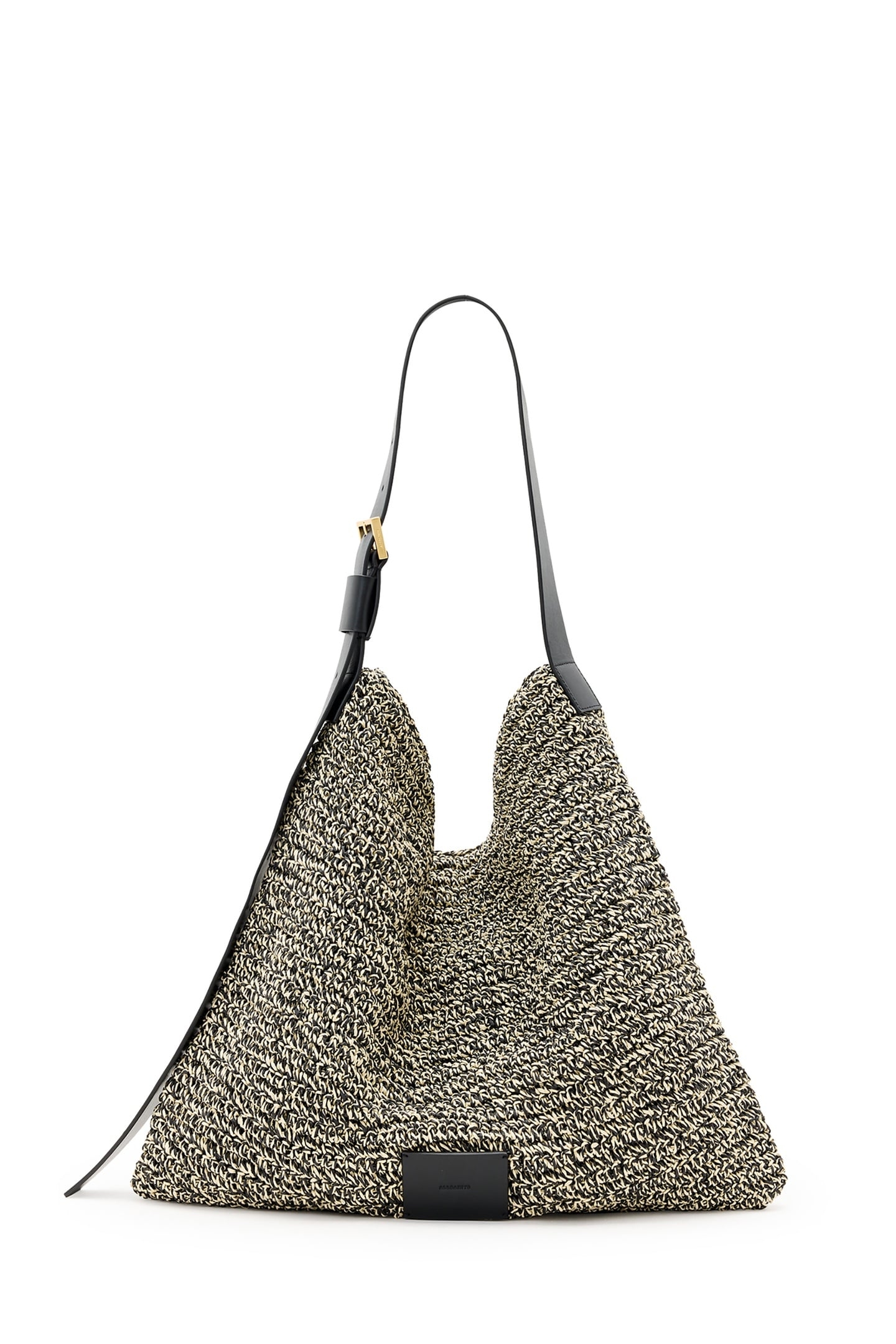 ASHA PAPER SHLDR BAG BLACK/NATURAL 3