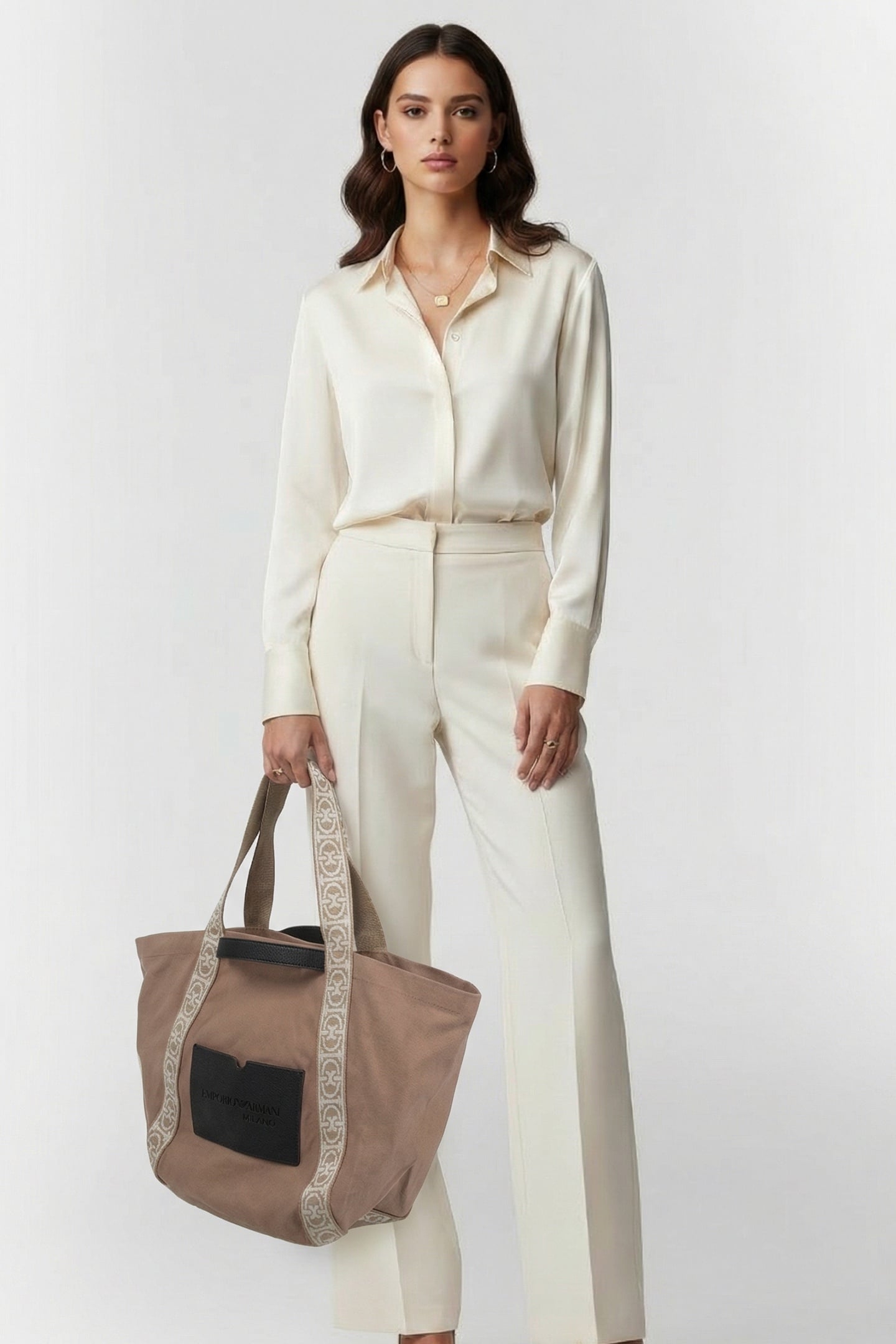 CANVAS TOTE BAG IN BEIGE 1