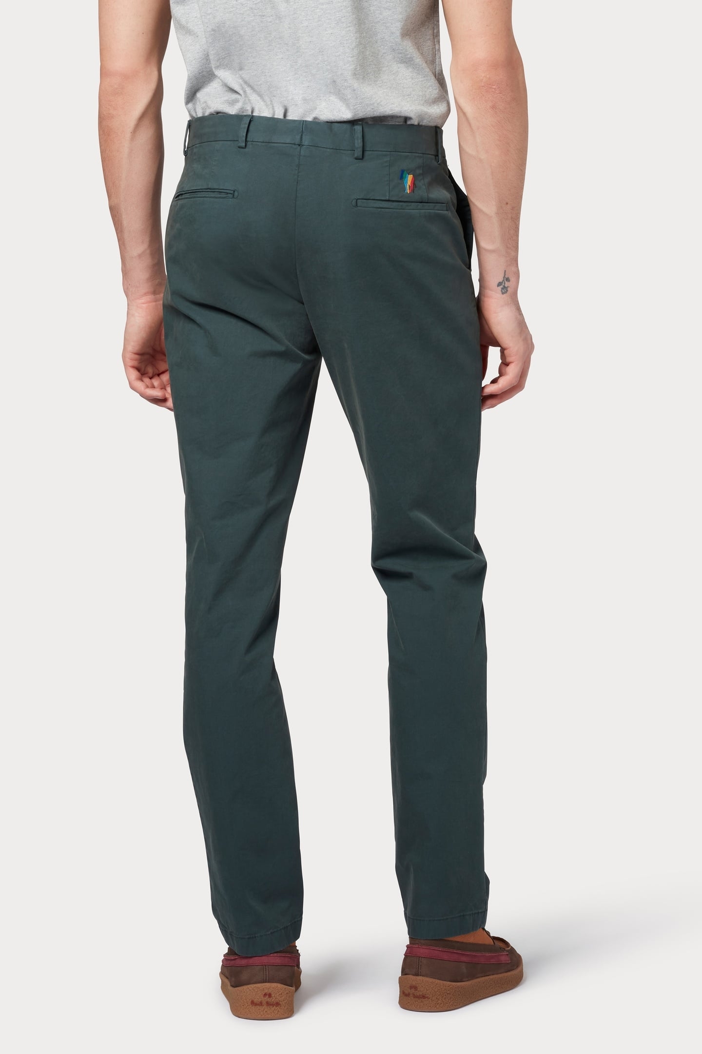 MID FIT CLEAN CHINO VERY DARK GREEN 3