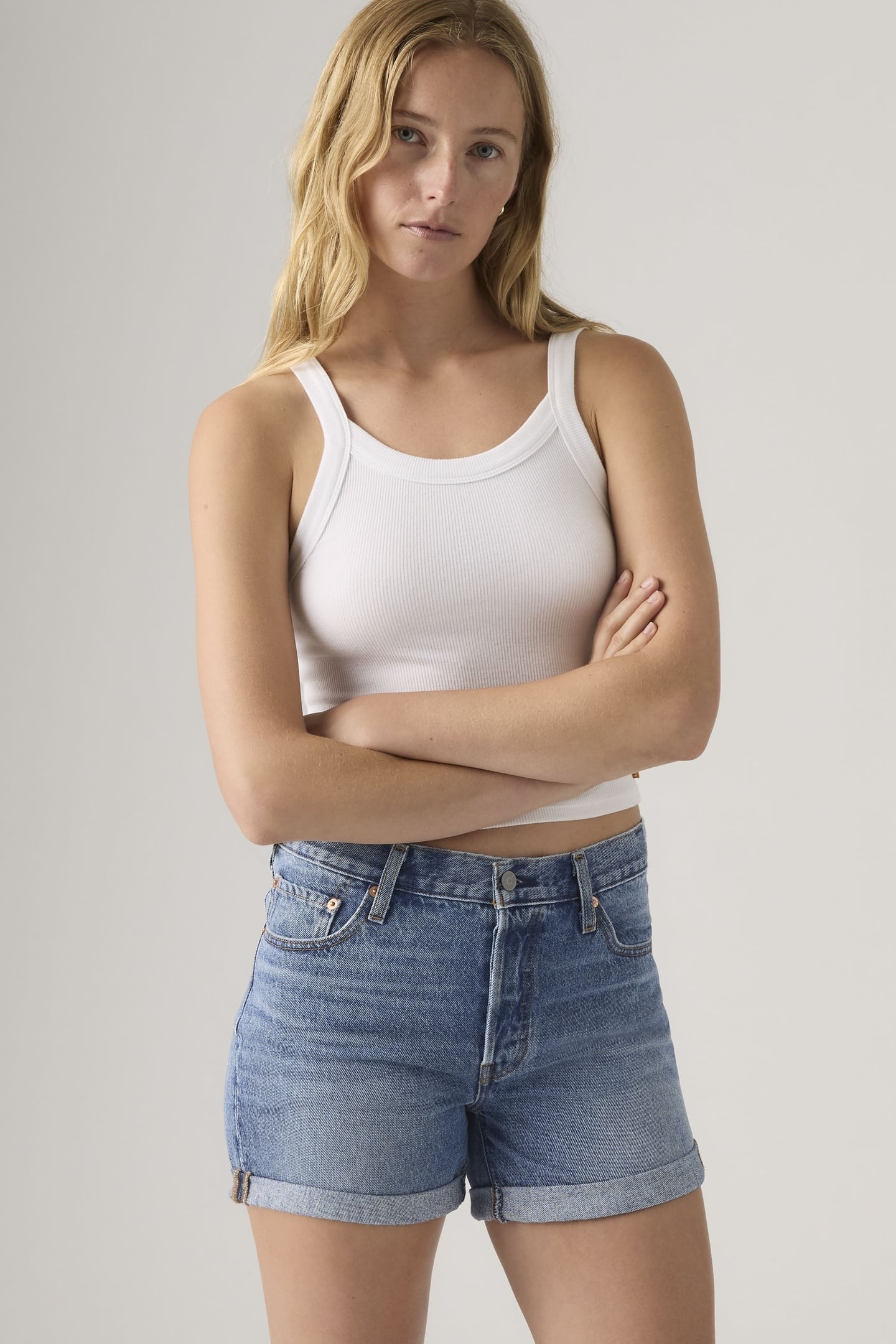 501® ROLLED SHORTS BLUE 3