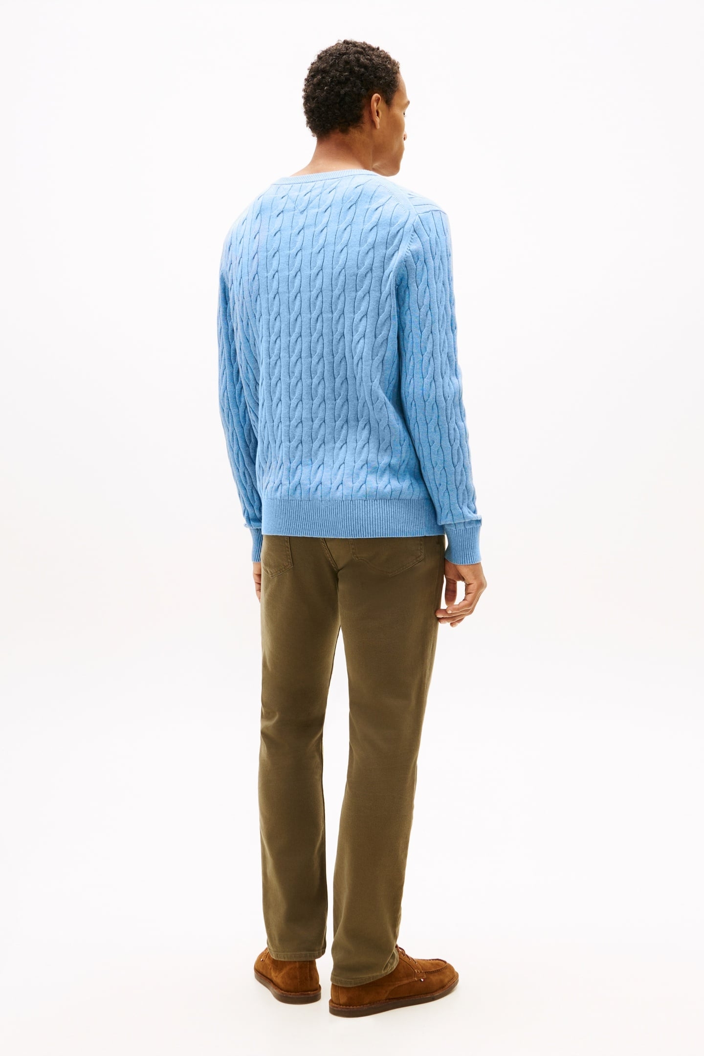 CLASSIC COTTON CABLE WELL WATER HEATHER 5