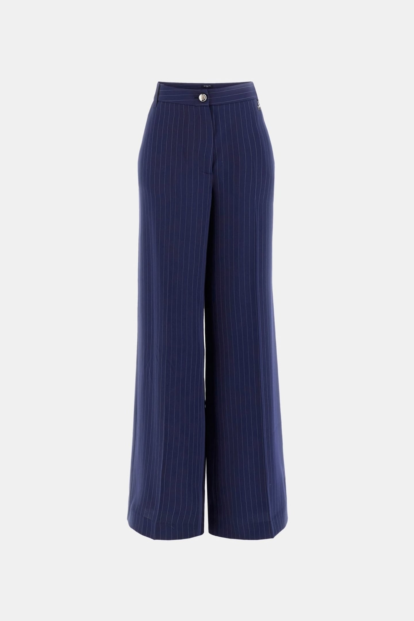MARCIANO BY GUESS SIDNEY WIDE LEG PANT NAVY PINSTRIPE WHITE 4