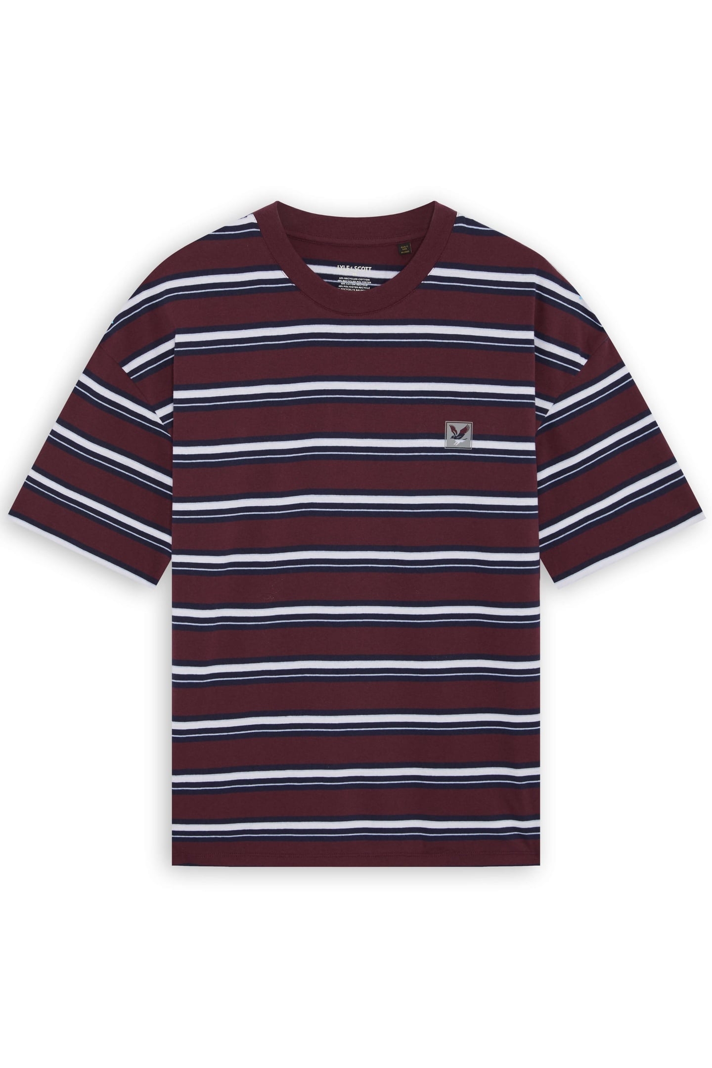 STRIPED 3 PACK RELAXED T-SHIRT NAVY STRIPE/WHITE/NAVY 4