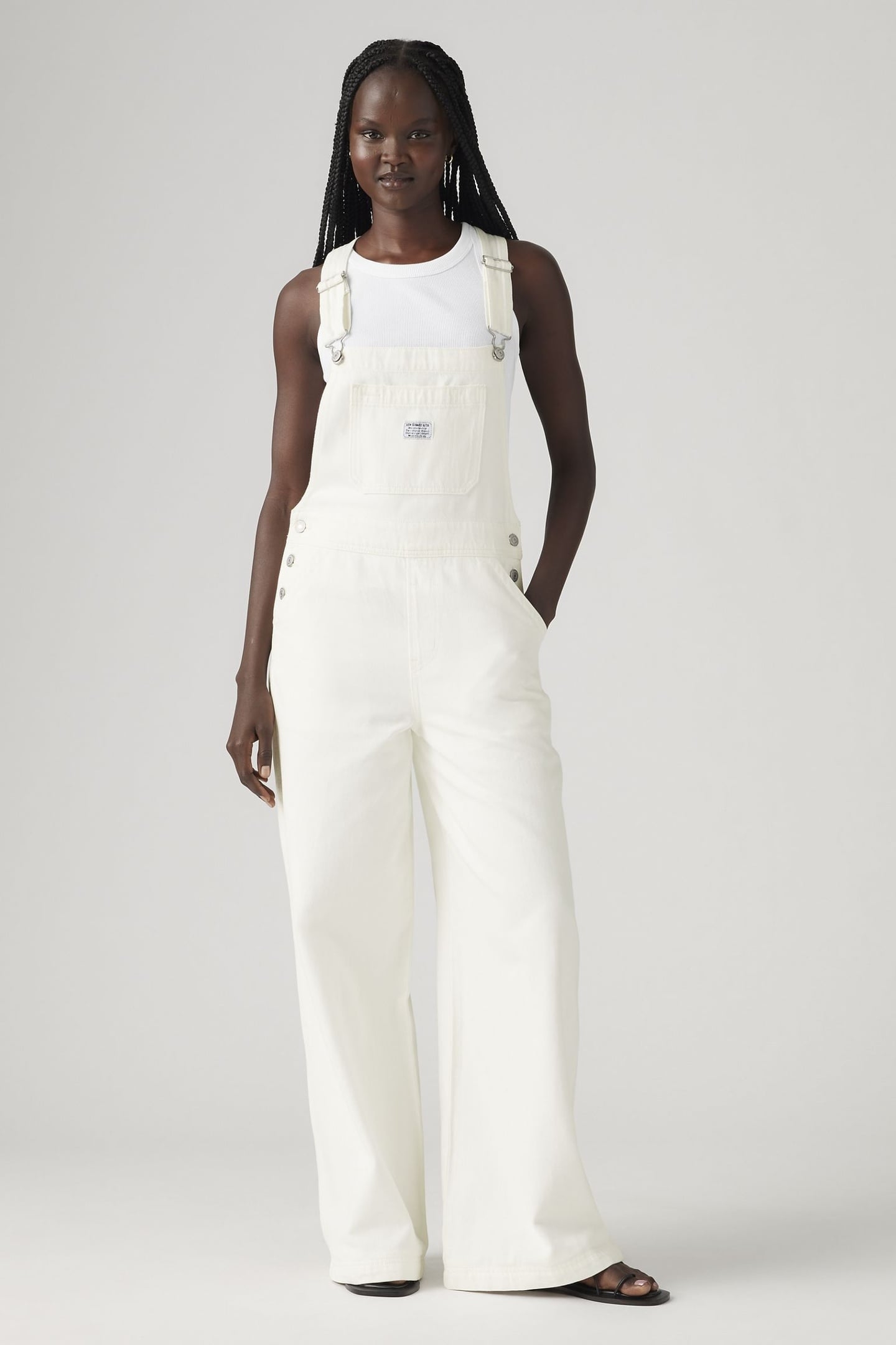 XL OVERALLS WHITE 1