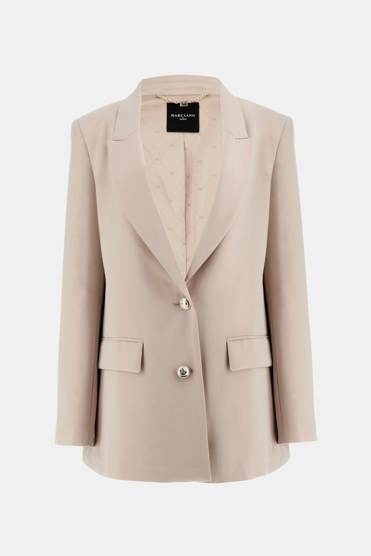 MARCIANO BY GUESS BECKY STRAIGHT BLAZER FAWN TAUPE 4