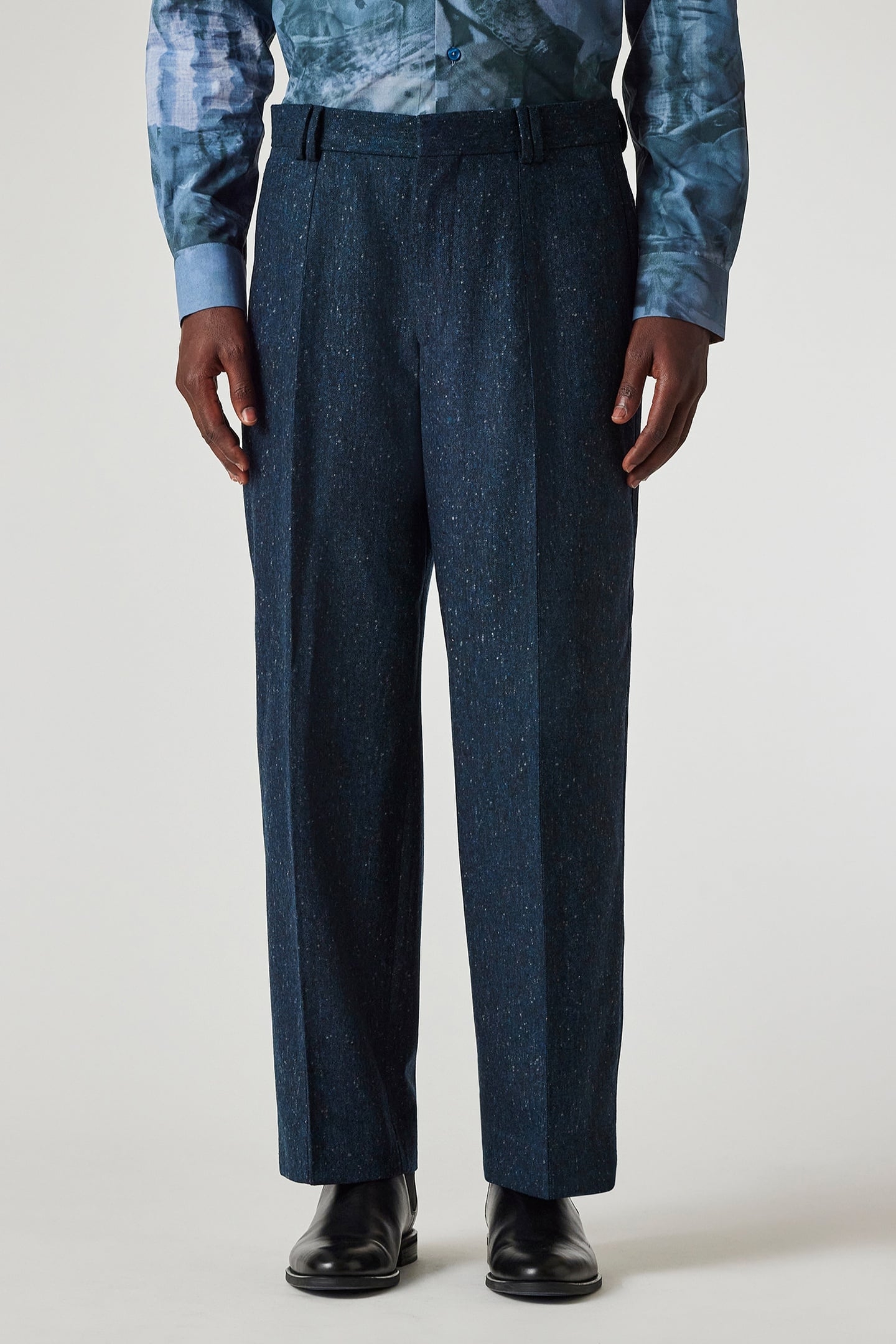 TROUSER PETROL BLUE 1