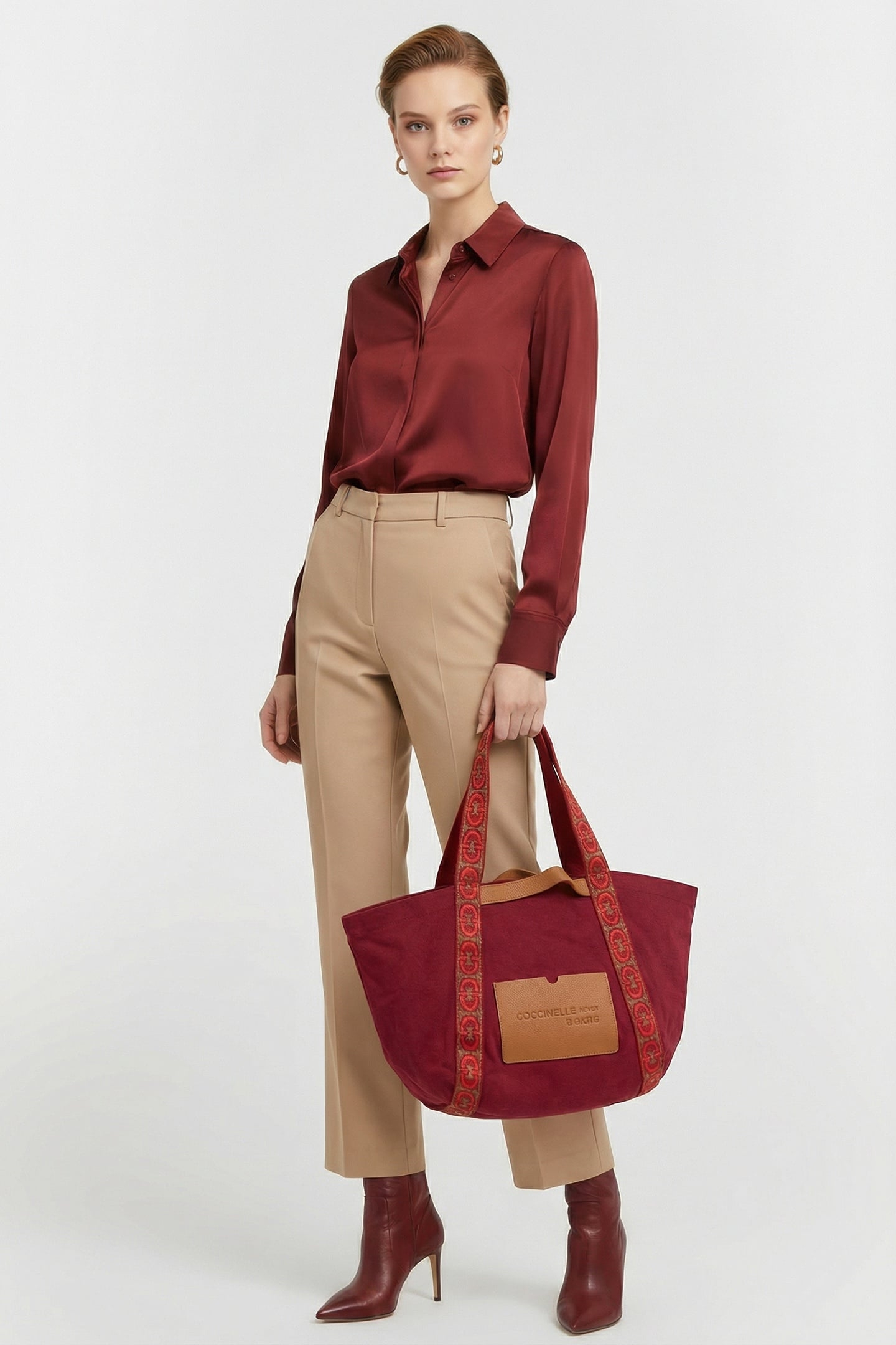 LARGE TOTE BAG IN RED 1