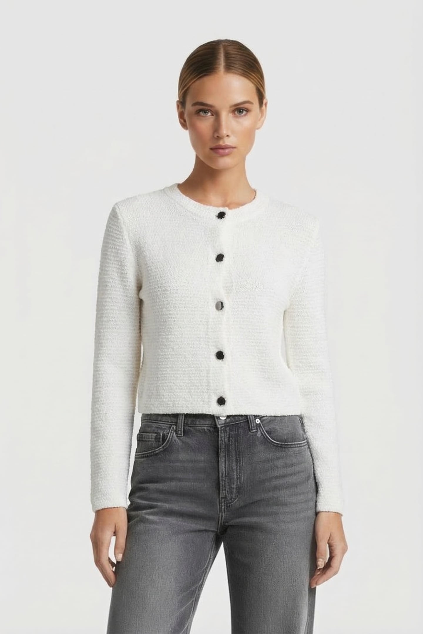 COMMA CARDIGAN WHITE 1