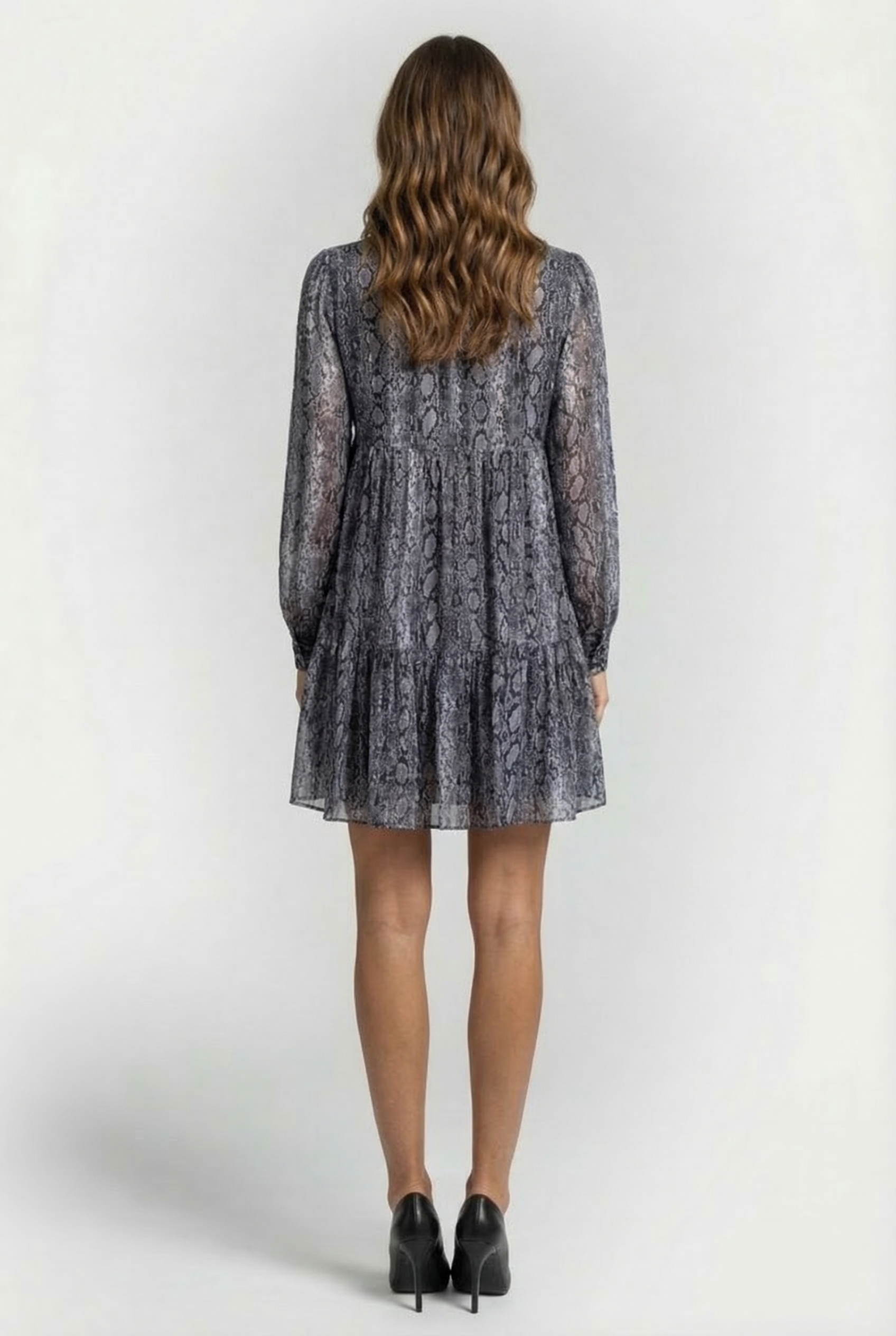 ADDER BOW DETAIL DRESS IN LUREX 2