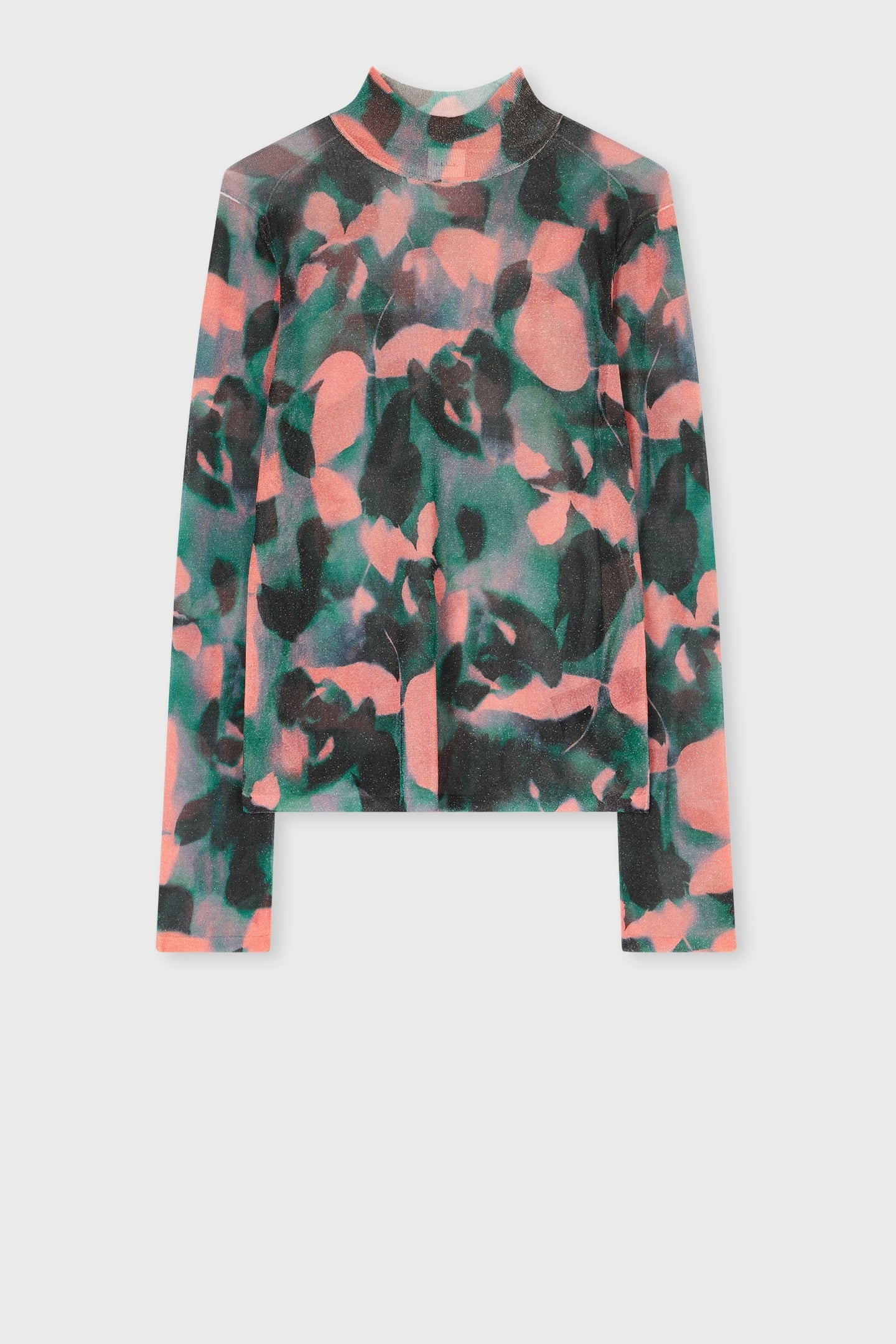 KNITTED SWEATER HIGH NECK PETROL GREEN 6