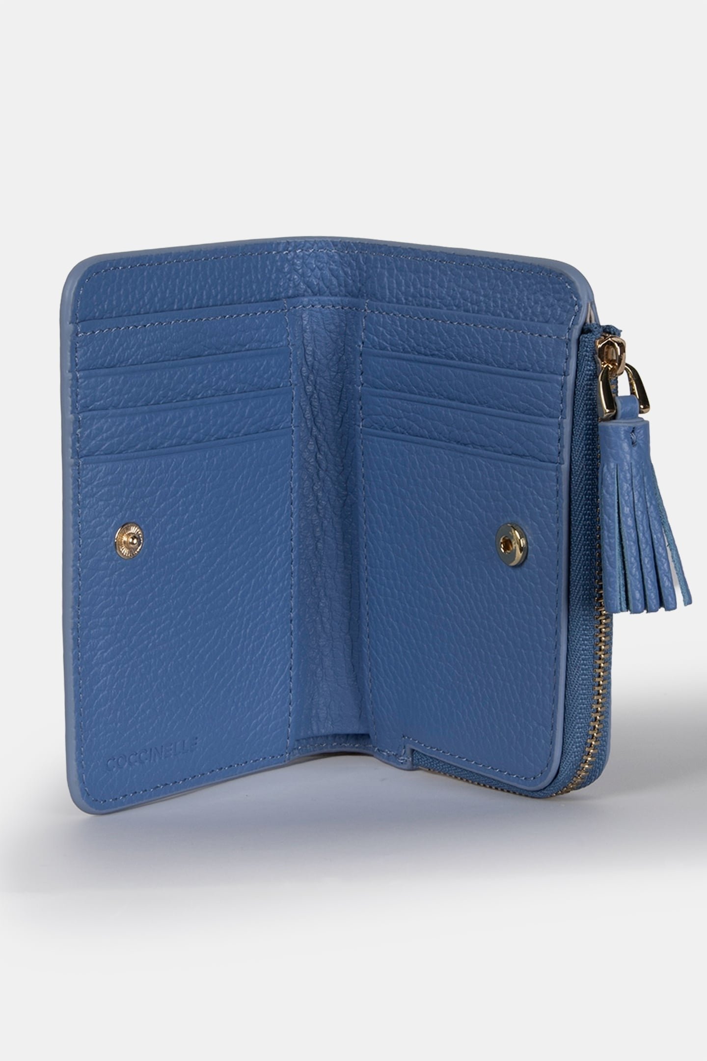 LEATHER PURSE IN BLUE 2