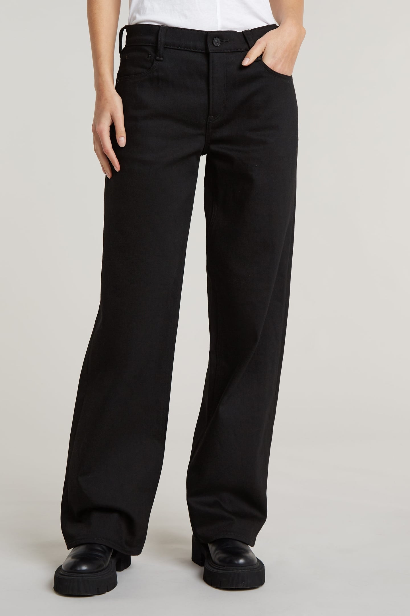 JUDEE LOOSE JEANS PITCH BLACK 2