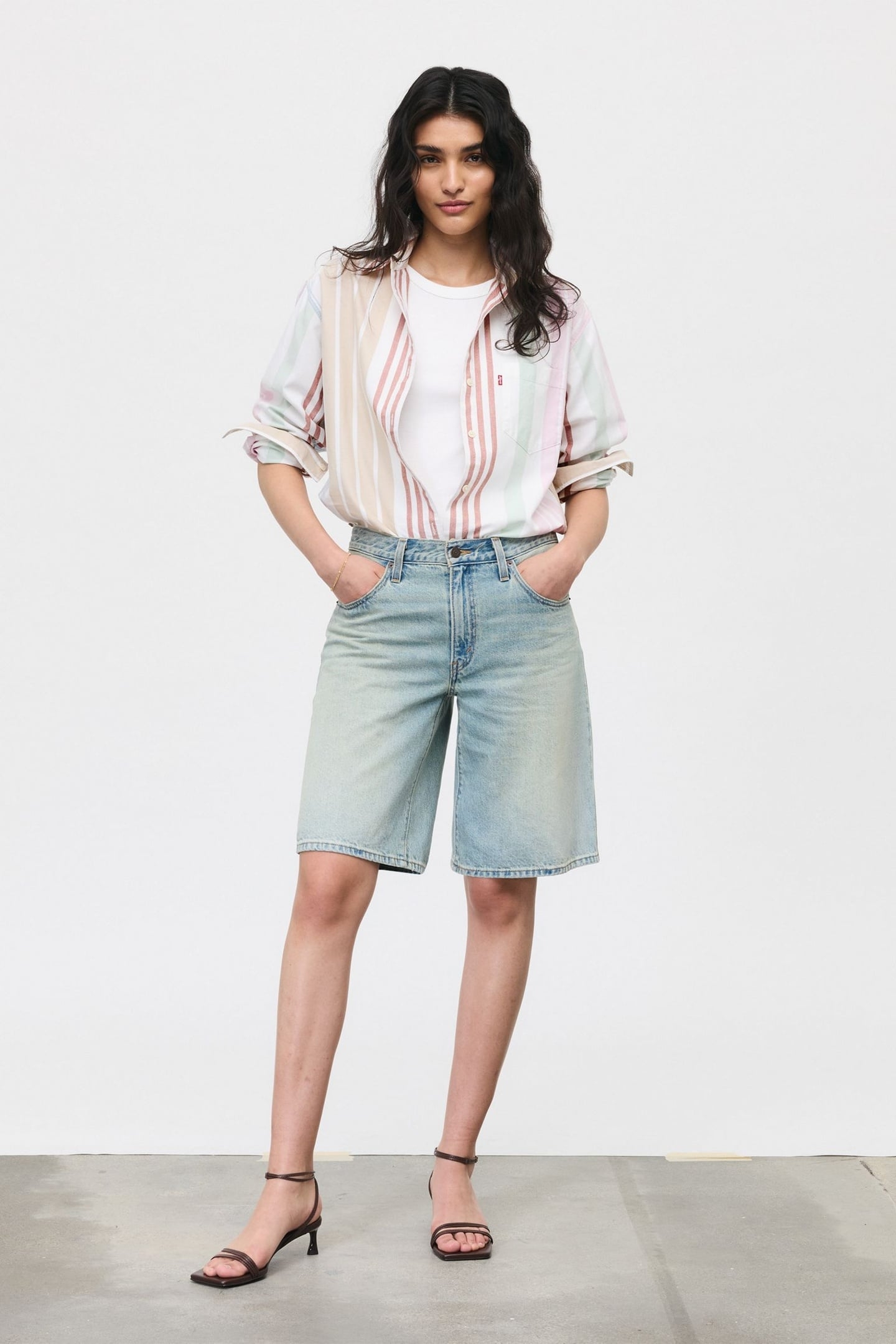 BAGGY DAD JORTS BLUE 5