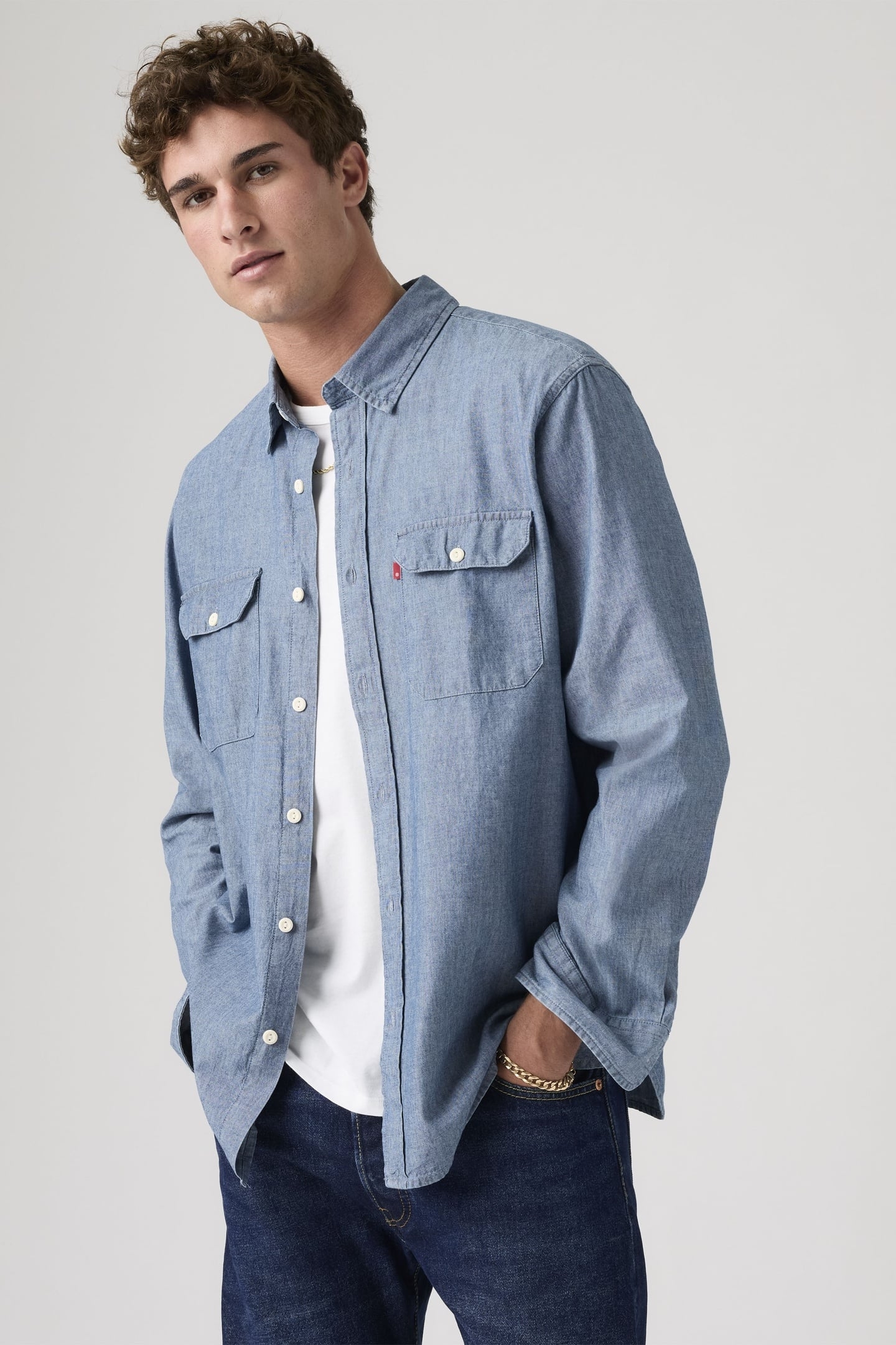 CLASSIC WORKER OVERSHIRT BLUE 1