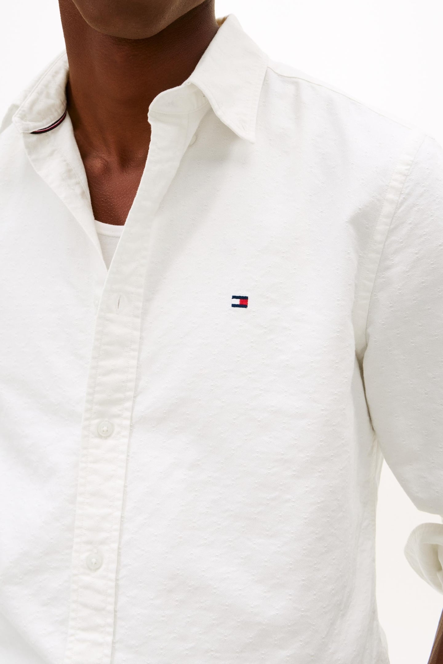 OXFORD DOBBY REGULAR FIT SHIRT WHITE/ALLOVER 2