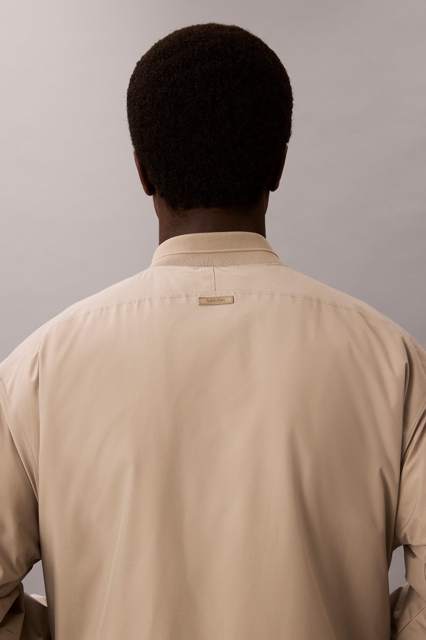 LS SPORTSWEAR TECH FABRIC BOMBER JACKET VINTAGE KHAKI 3