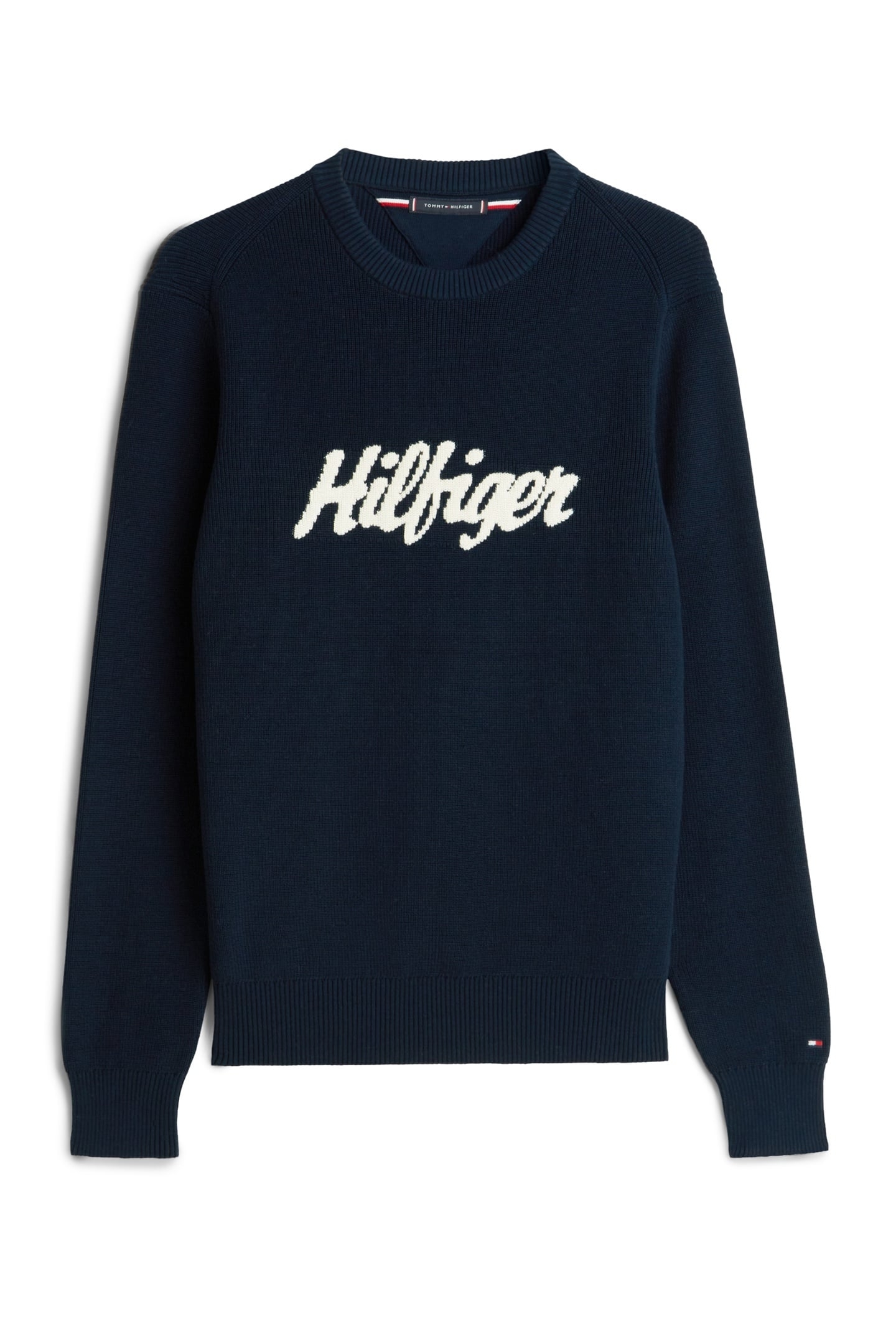 SEASONAL GRAPHIC COTTON SWEATER DARK NIGHT NAVY 5