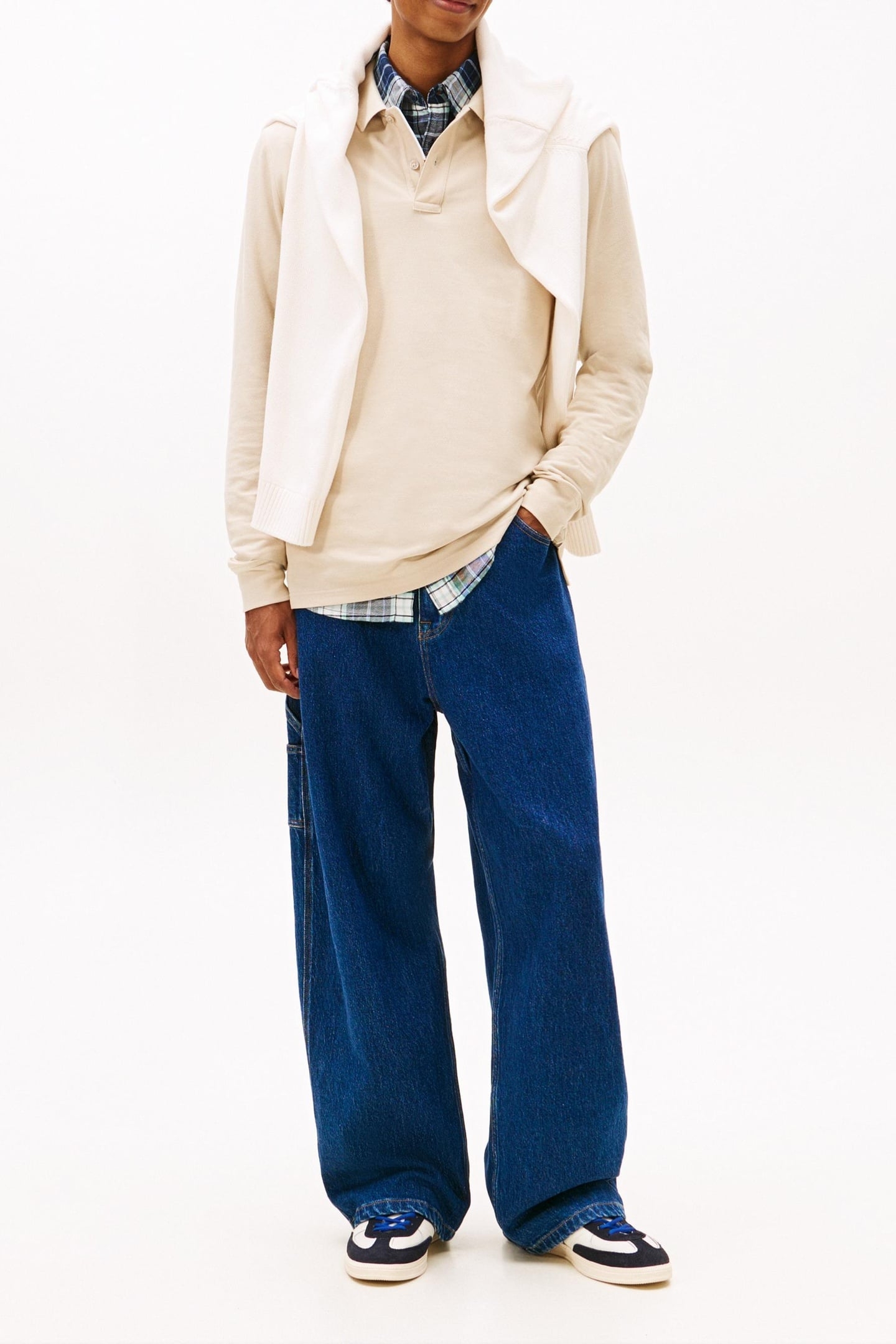 SLIM PLACKET POLO GULF SAND 2