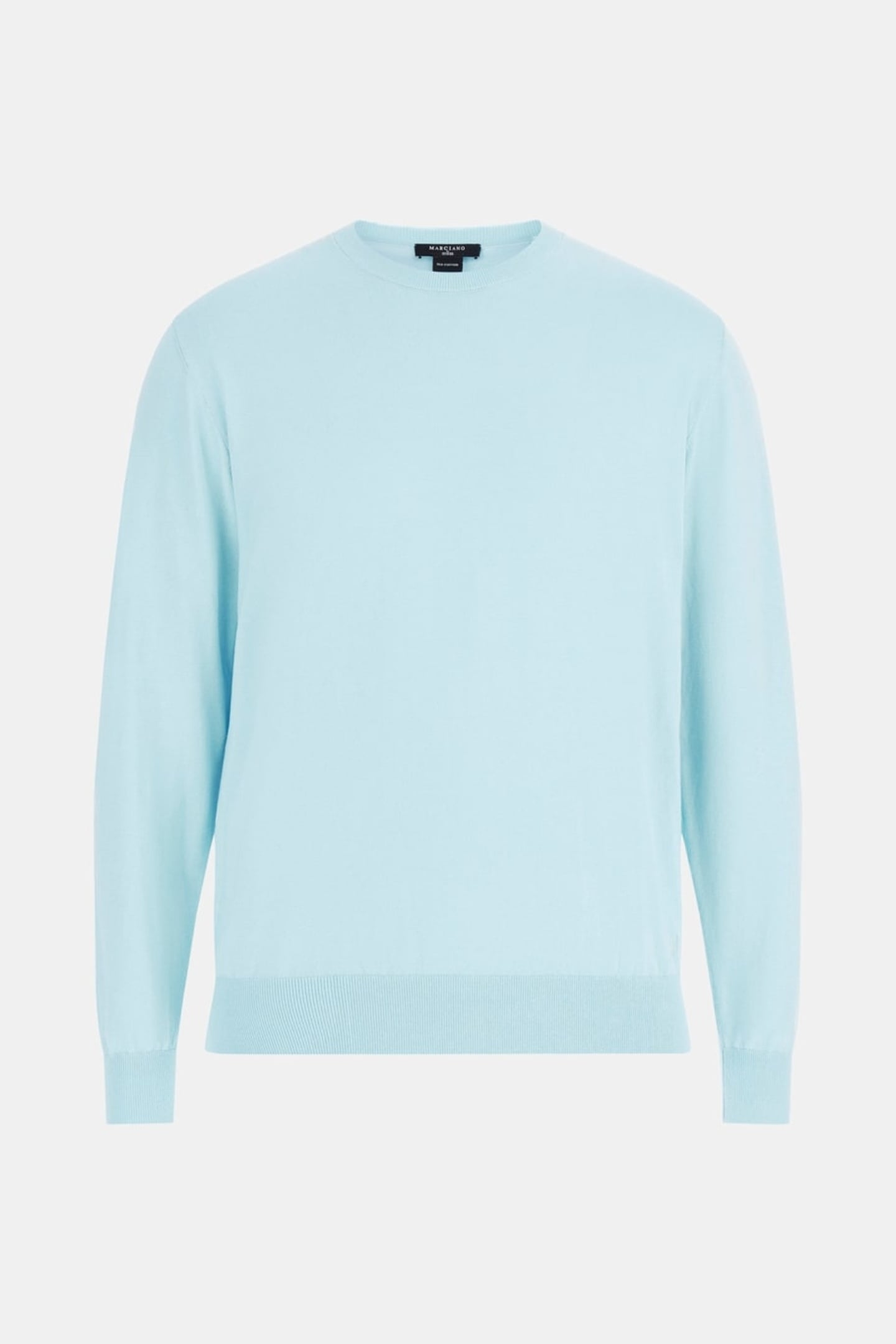 MARCIANO BY GUESS CN LS SILK COTTON SWEATER BELLA BLUE 3