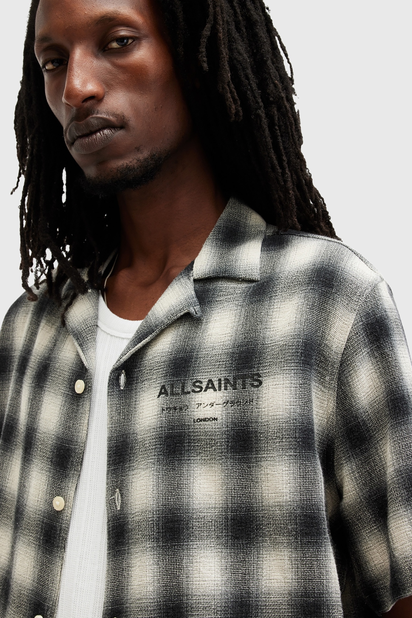 UNDRGRND CHK SHIRT OFF WHITE 7