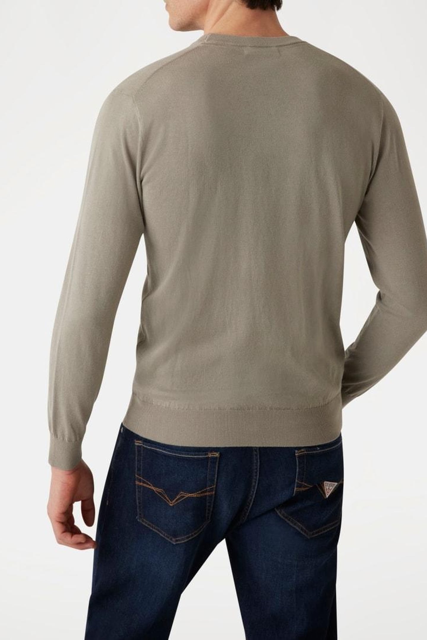 GUESS ECO CHESLEY WASHED LS CN SAGE PLANT 5