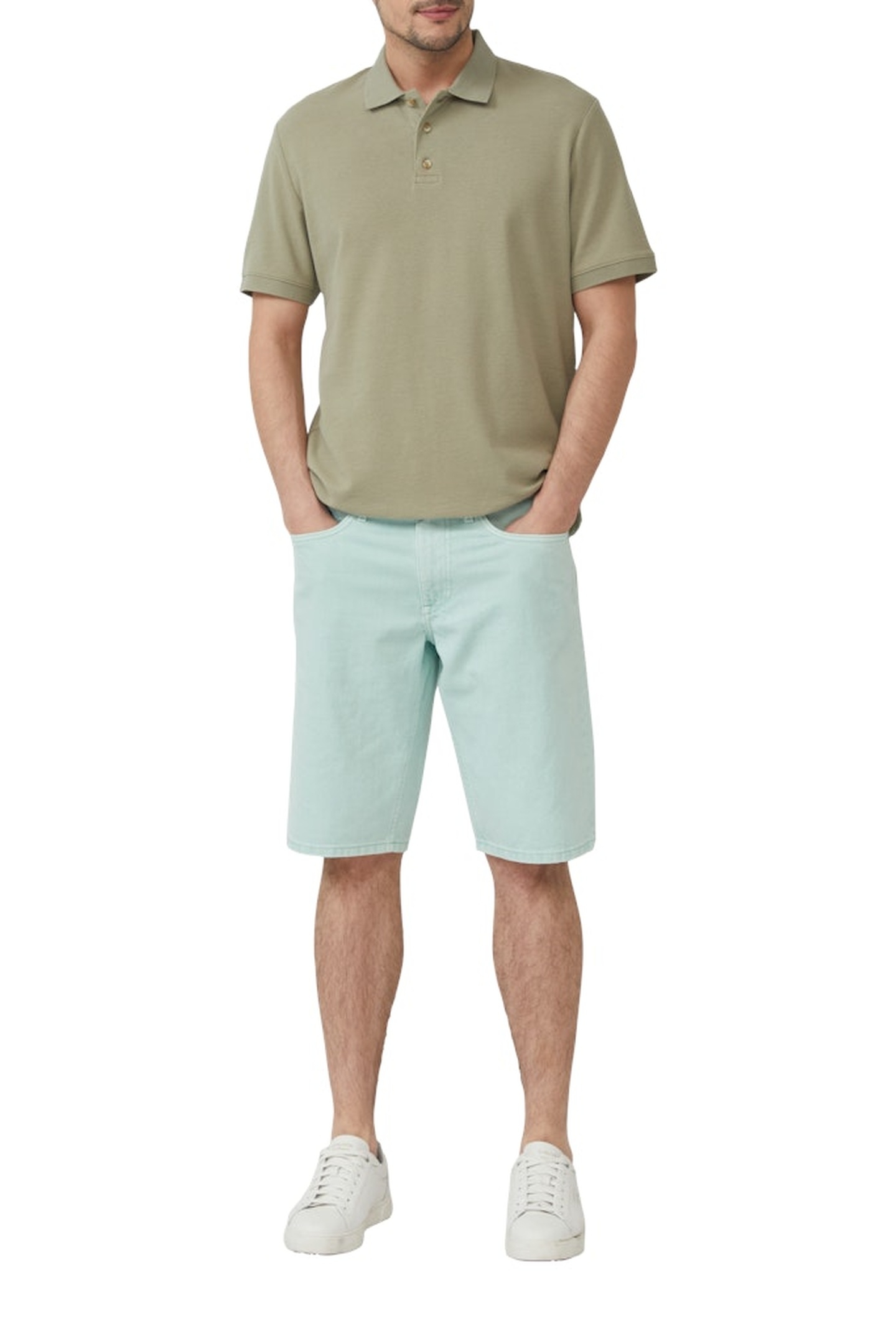 JEANS SHORTS SOFT SAGE 2