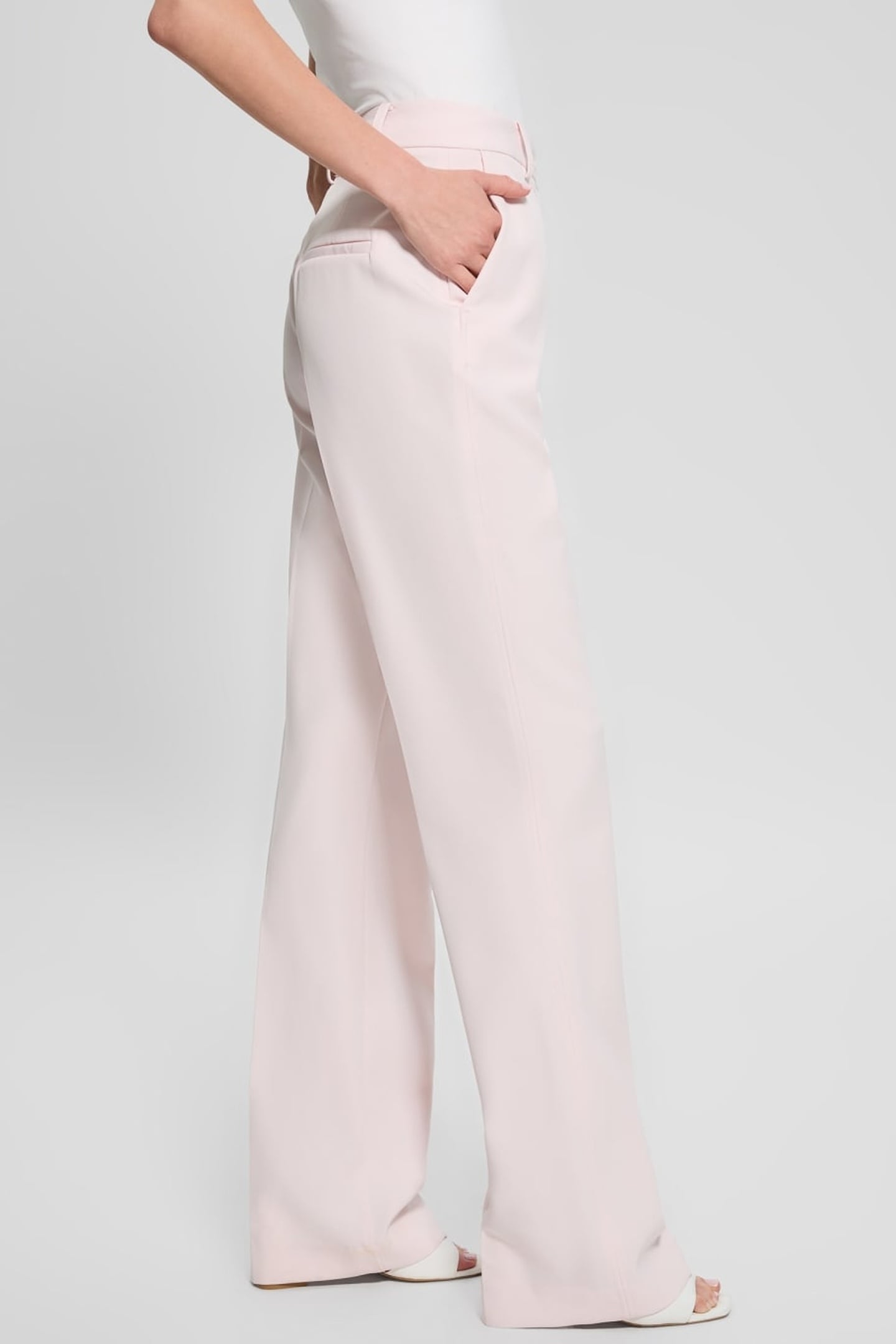 GUESS ECO NEW CARLA CREPE PANT LOW KEY PINK 5