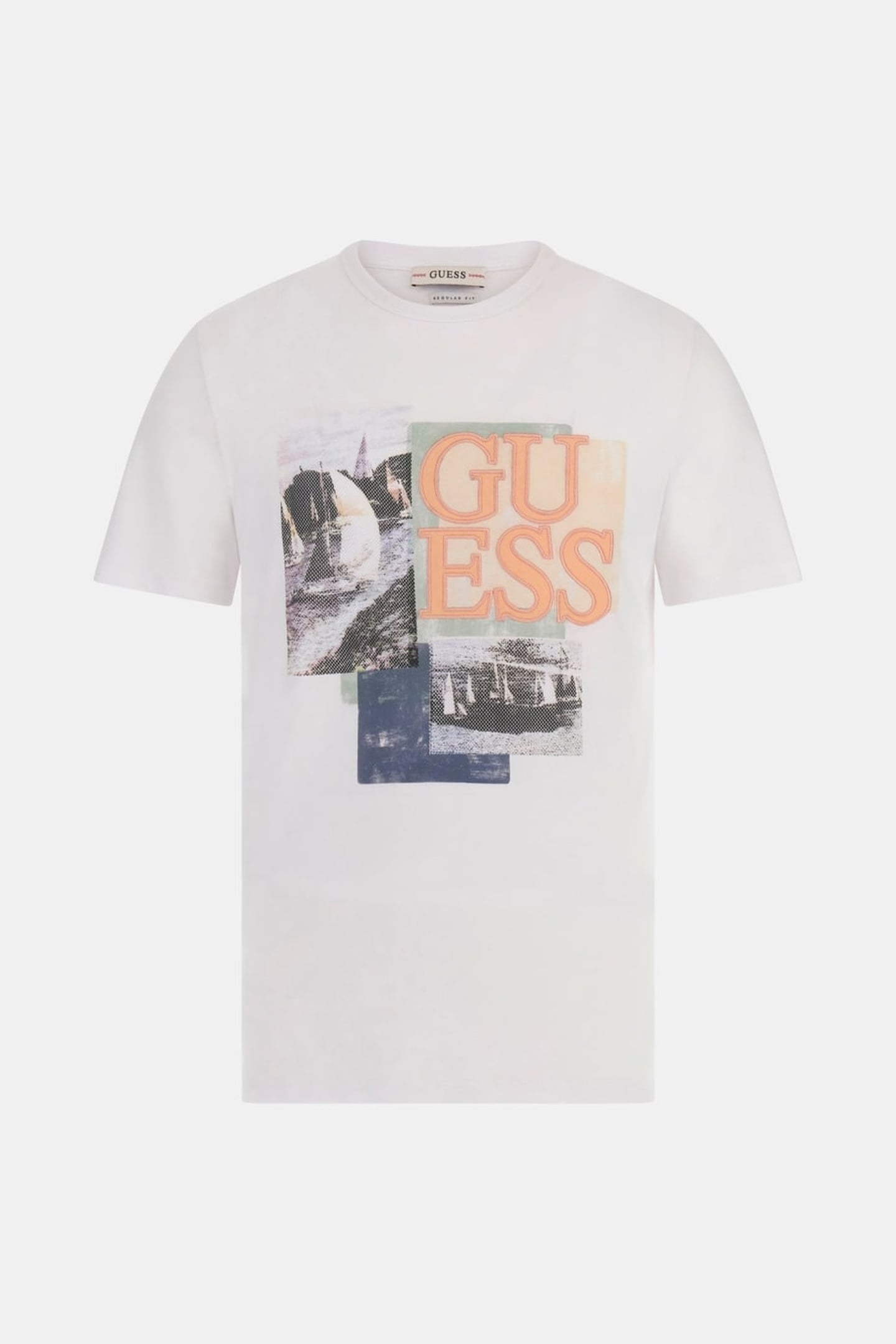 GUESS ECO SS CN SAIL BOAT GUES PURE WHITE 7