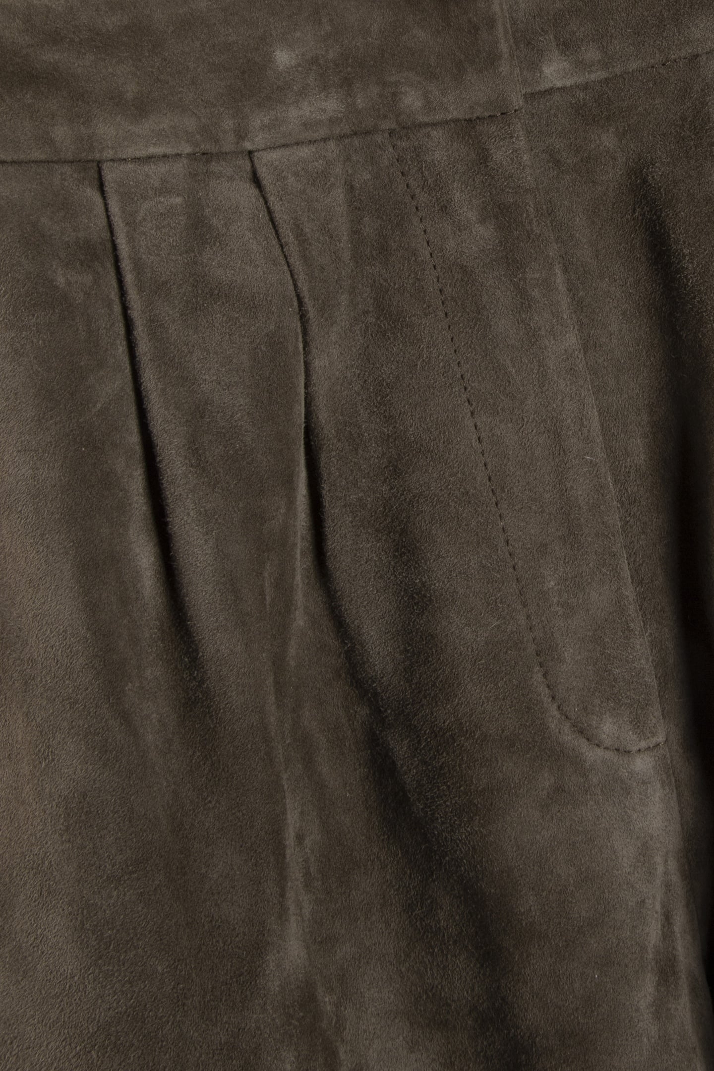 SMILE SUEDE SHORTS SPEED KHAKI 5