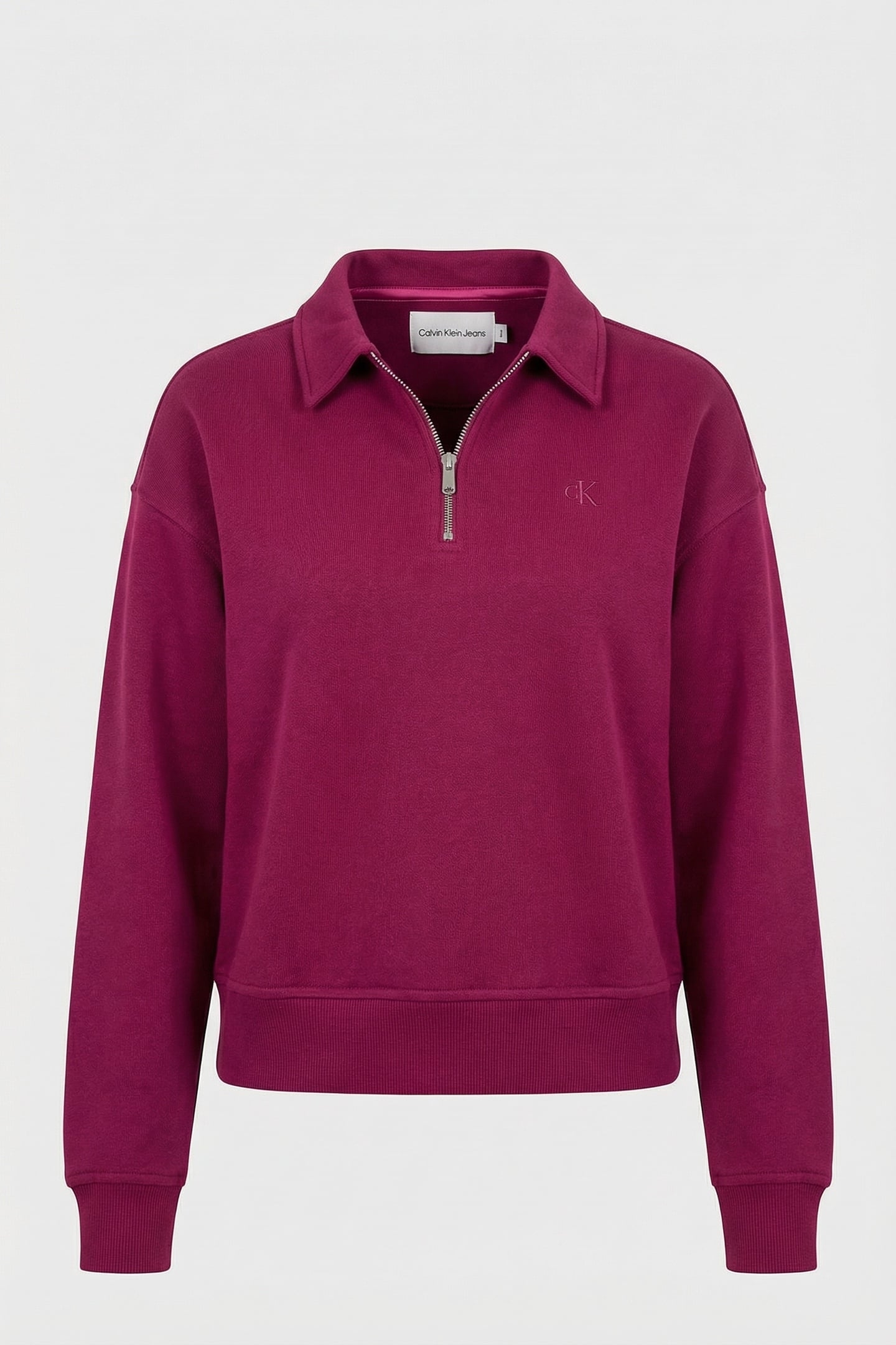 LS ARCHIVE TERRY 1/4 ZIP POLO BERRY GLAZE 3