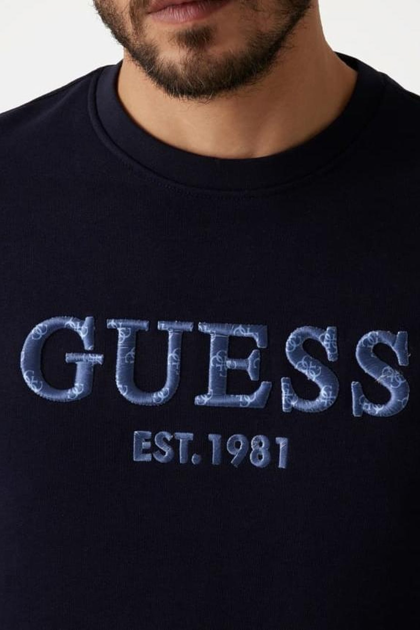 GUESS ECO BEAU CN SWEATSHIRT SMART BLUE 2