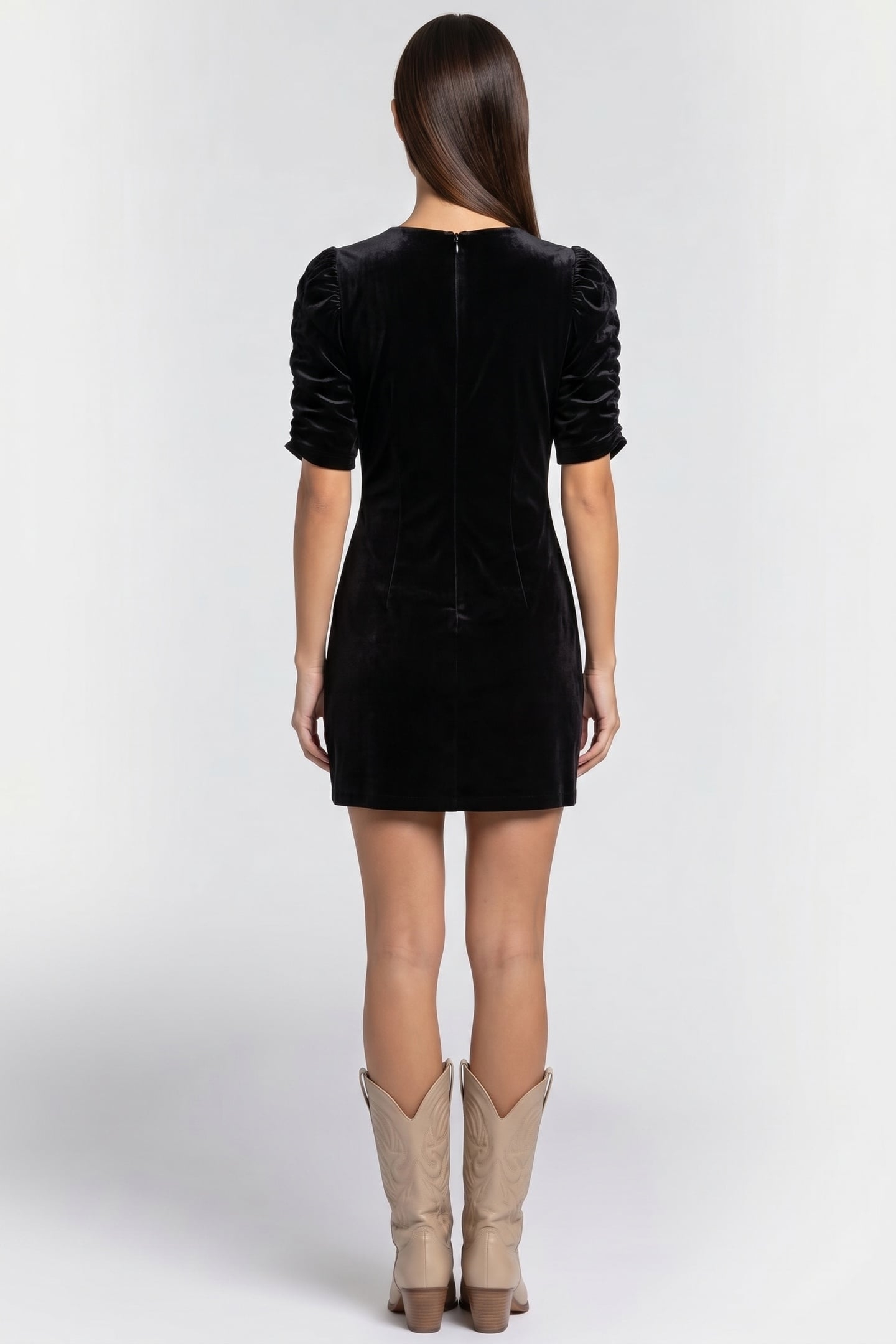 ELIE VELVET DRESS PARTY BLACK 2