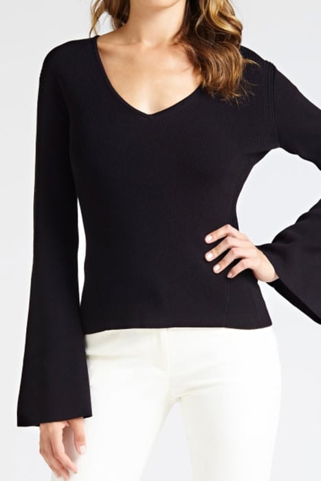 MIALEN SWEATER TOP JET BLACK A996 2