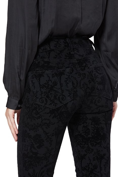 HOXTON ANKLE BLACK FLOCKED VERSAILLE 5