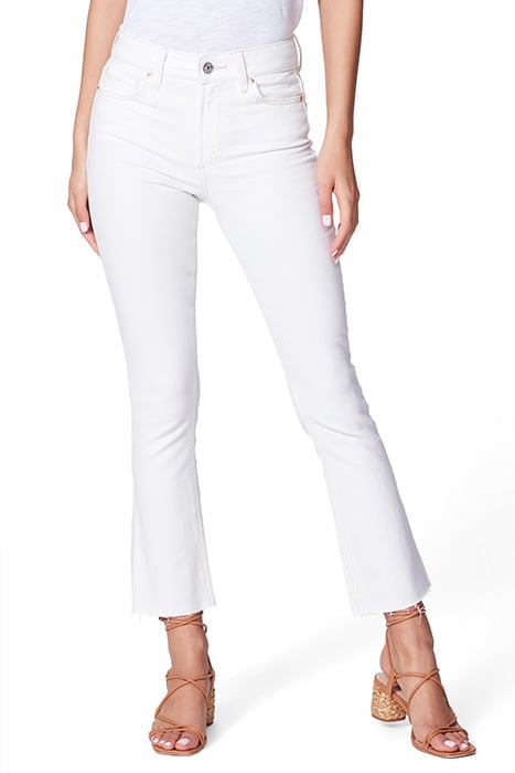 COLETTE CROP FLARE RAW HEM GOLDEN SAND DISTRESSED 1