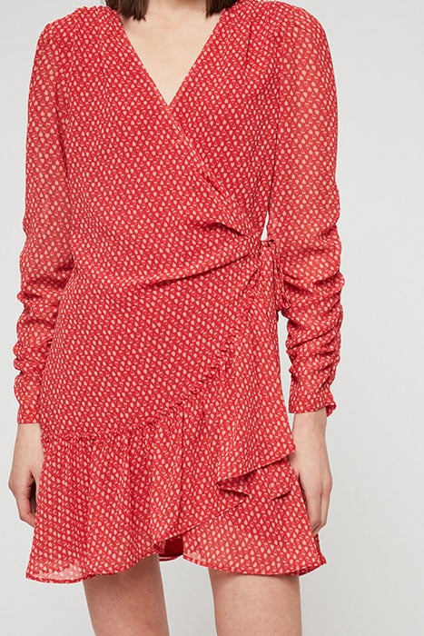 FLORES HEARTS DRESS RED 3