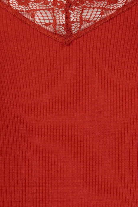 SINGLET LACE RIBBON BRANDY 3