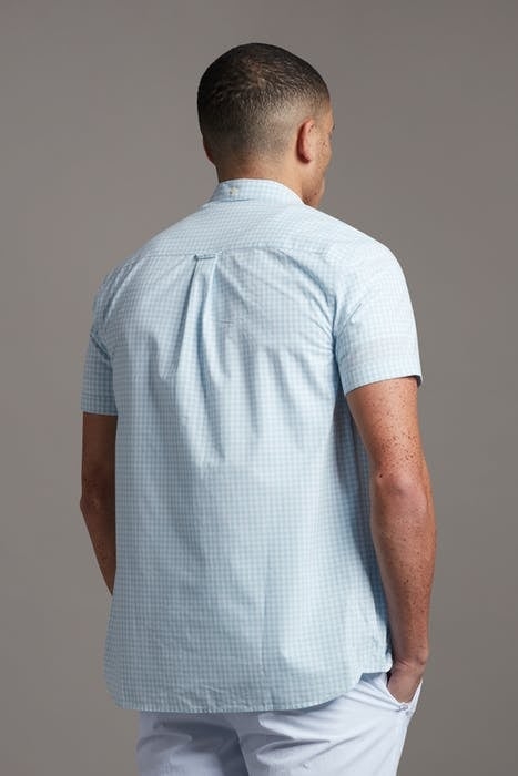 SS GINGHAM SHIRT DECK BLUE/ WHITE 3