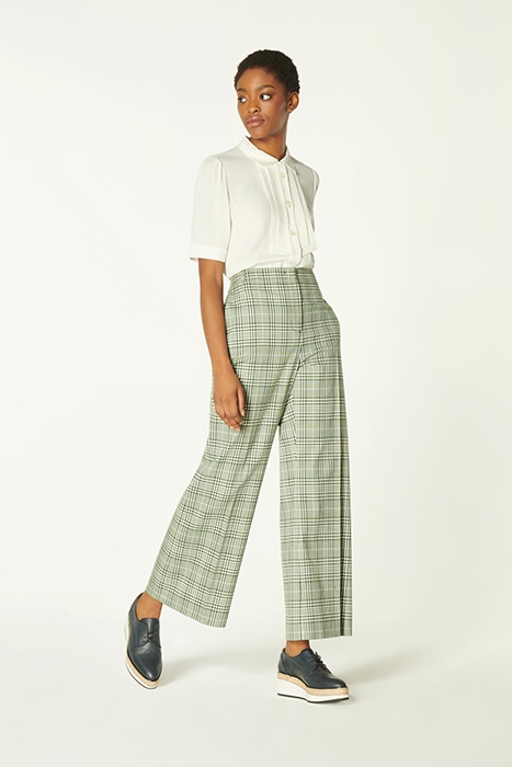 FAYE WIDE-LEG & FLARED JEANS GREEN 1