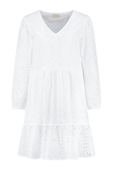 TULUM BRODERIE SHIFT DRESS BRIGHT WHITE 1