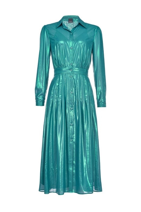 GRULLO ABITO GEORGETTE LAMINAT GREEN 2