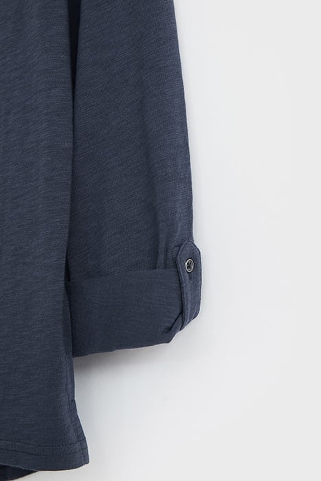 ANNIE PRINTED JERSEY SHIRT FRENCH NAVY 5