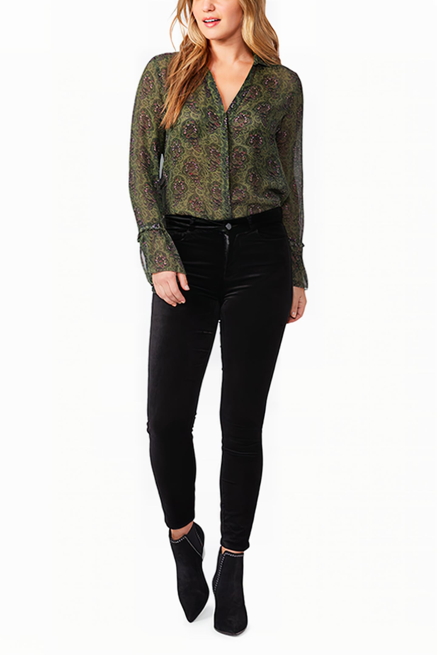 HOXTON ANKLE VELVET PANT BLACK OVERDYE 4